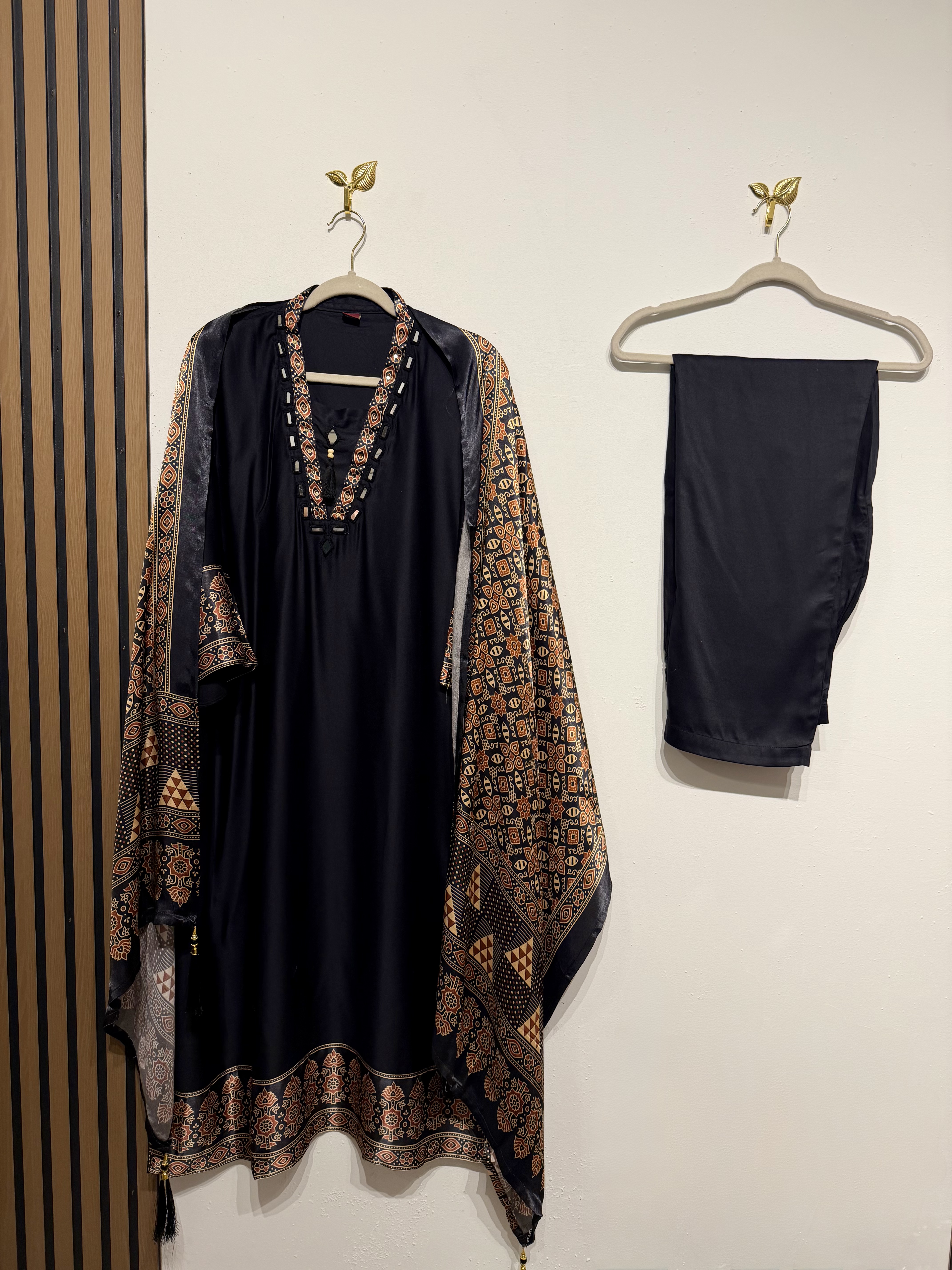 Pure Gajji Silk Three Piece suit