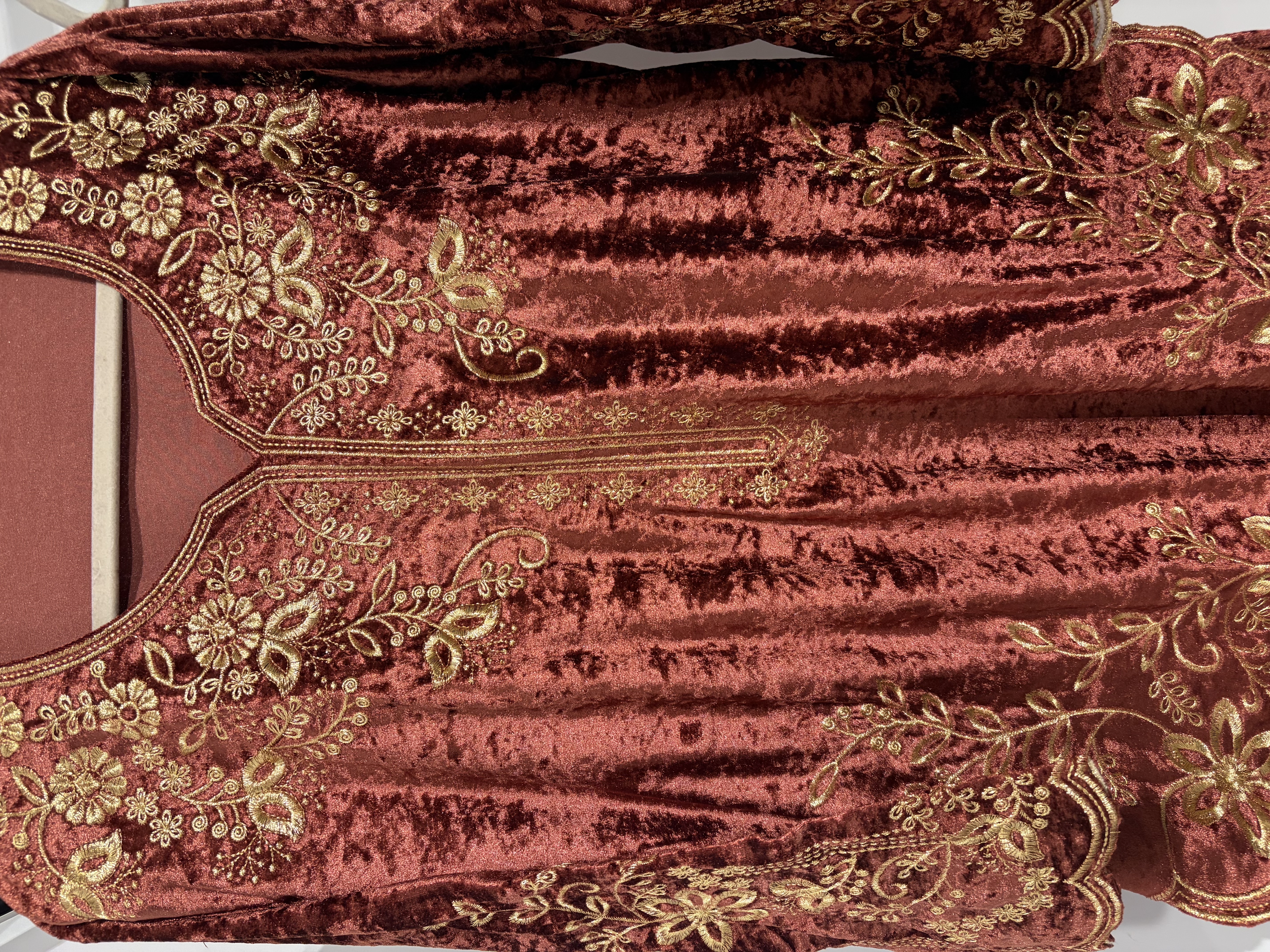 Ice Velvet Zari Co ord Set