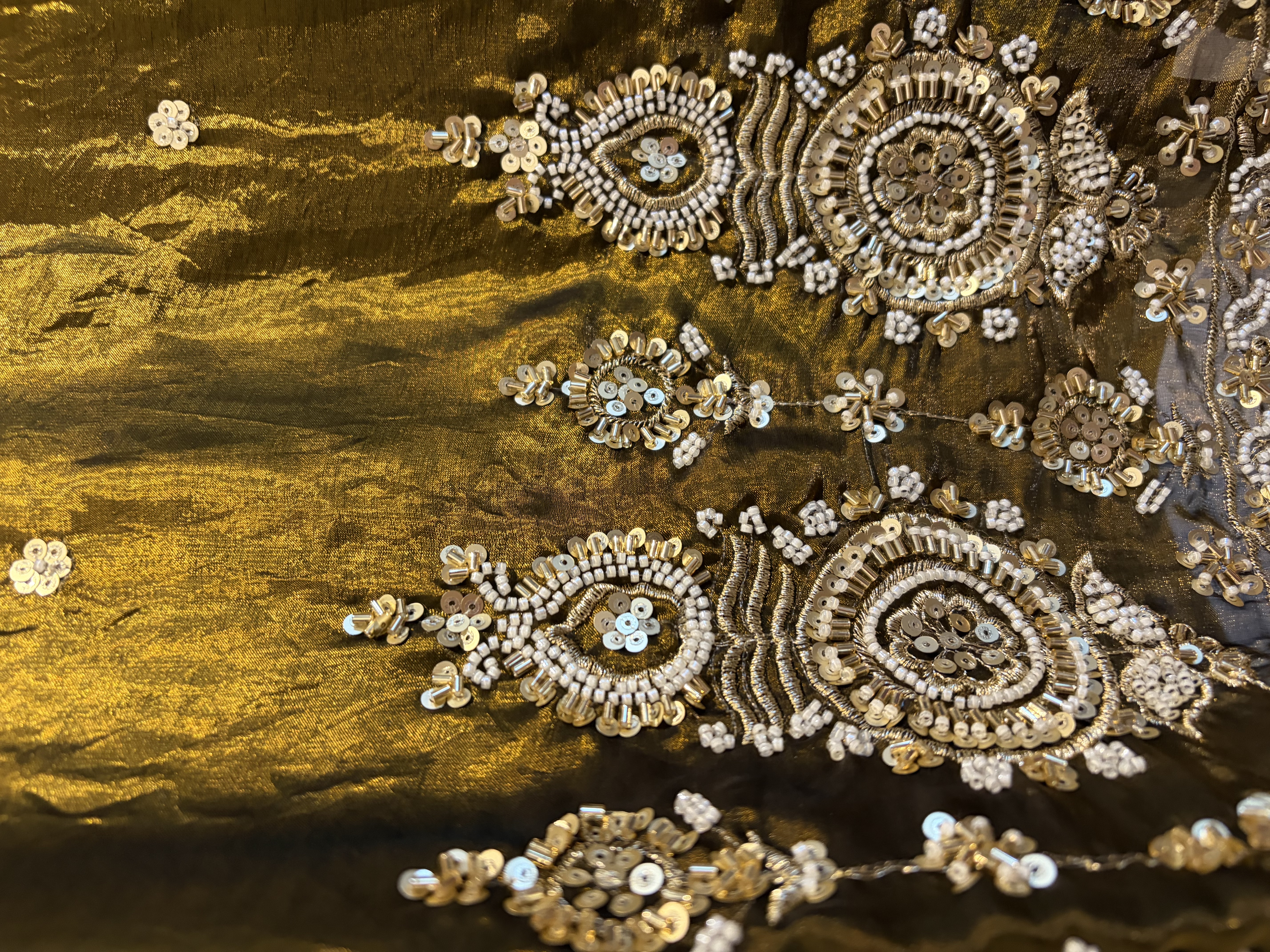 Olive Green Ombre" Embroidered Co ord Set