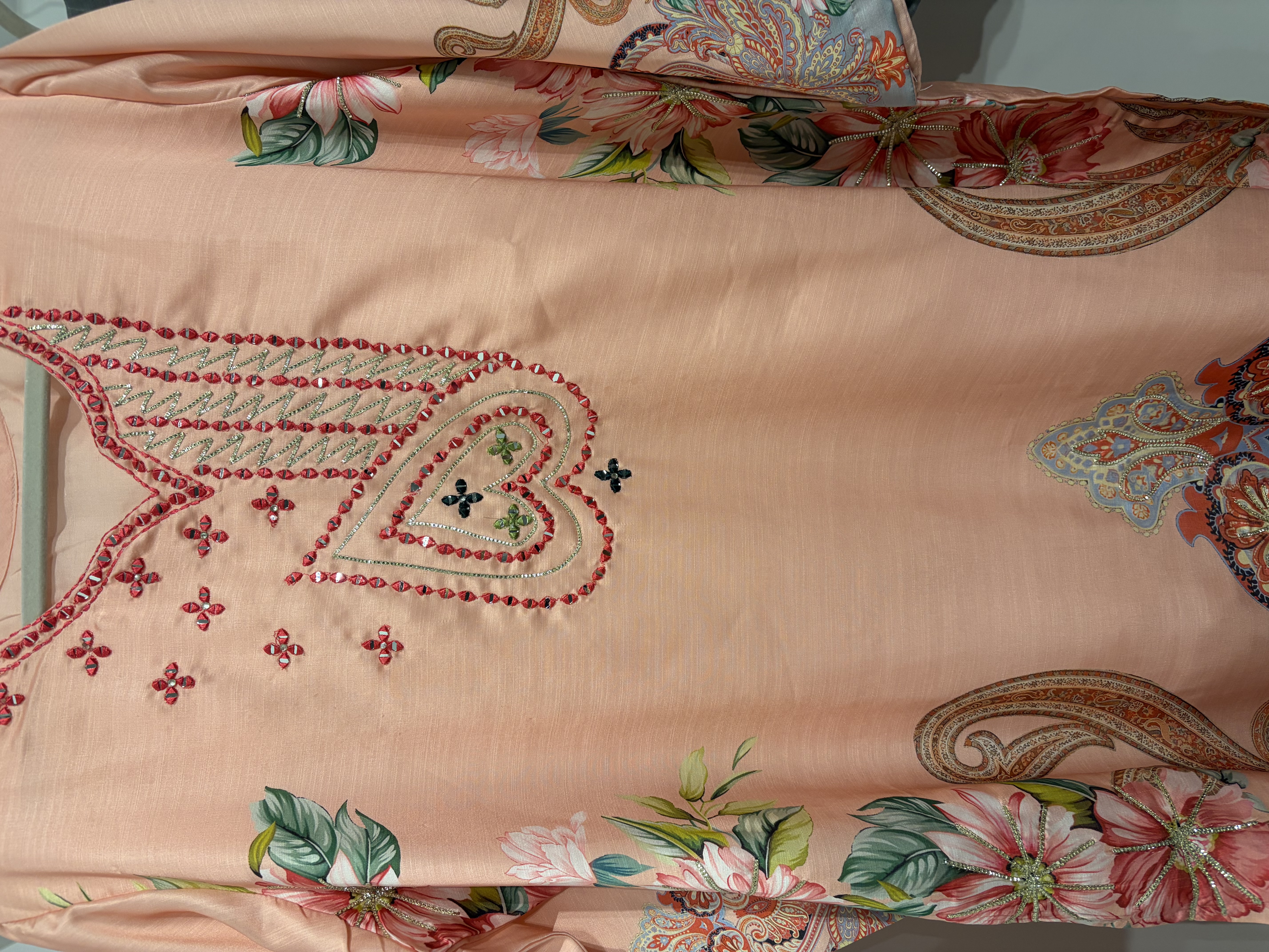 Muslin Satin 3 Piece 