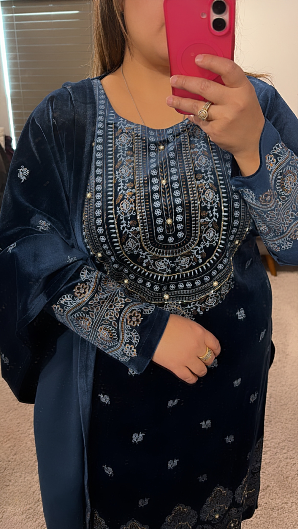 Micro Velvet Three Piece