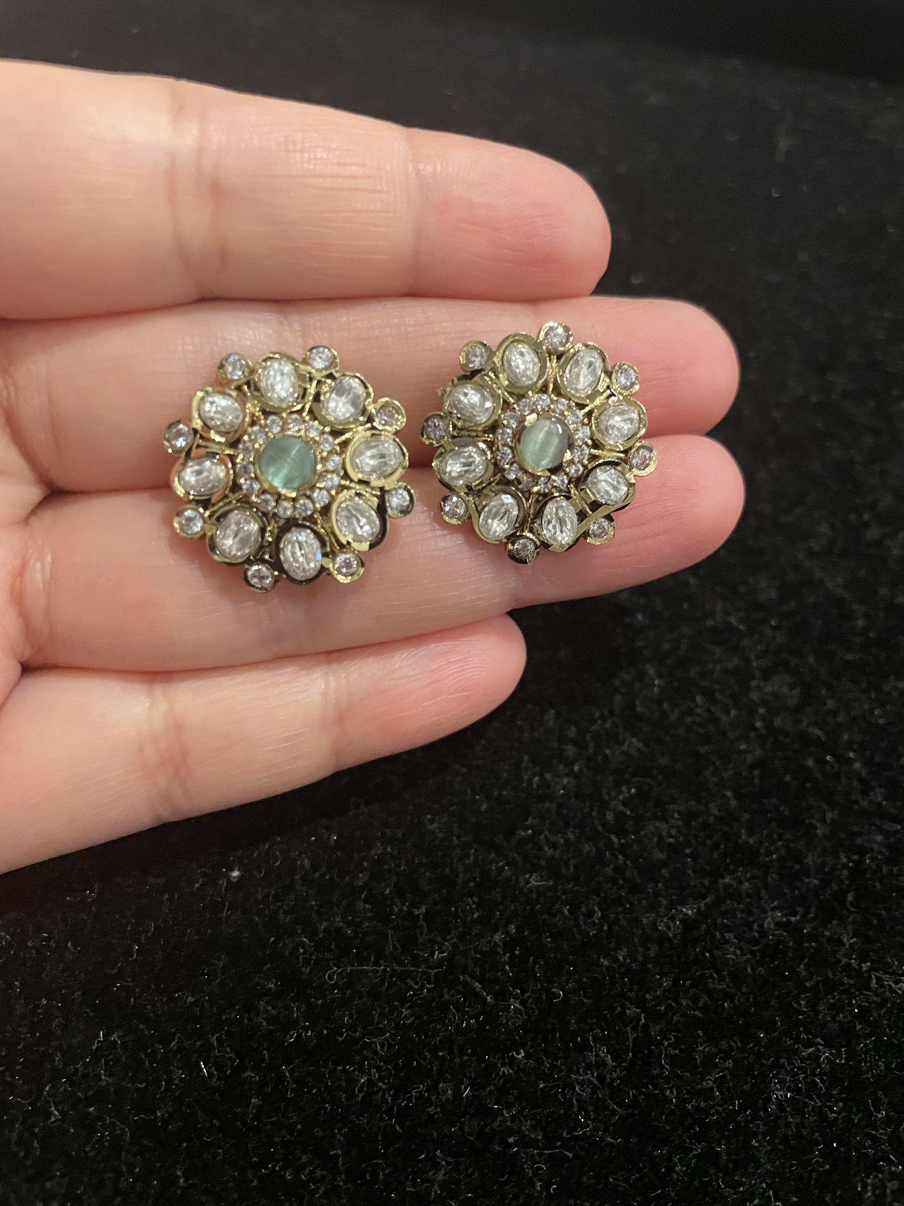 Traditional Kundan Stud Earrings