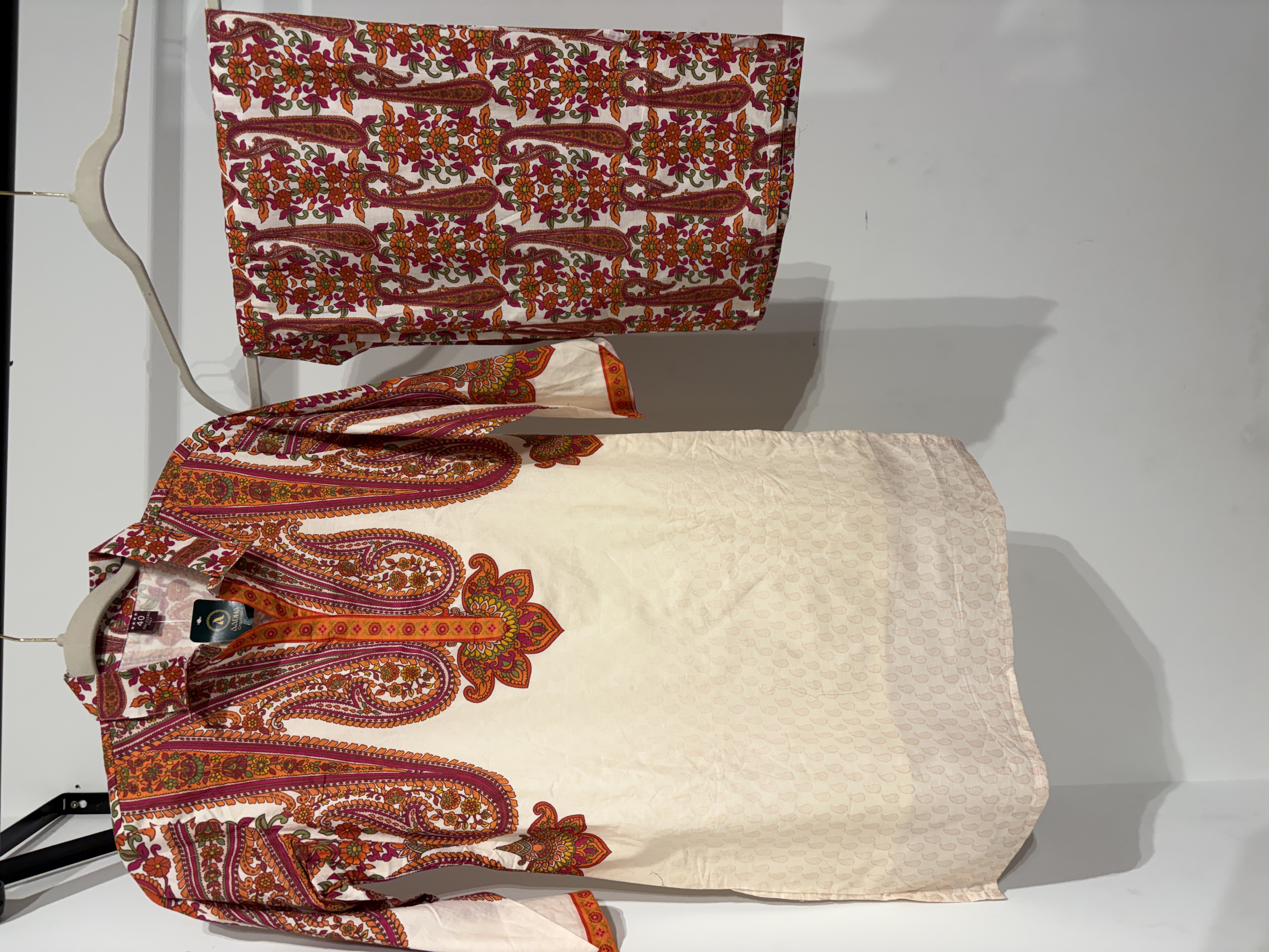 Pink ethnic embroidered Co ord Set