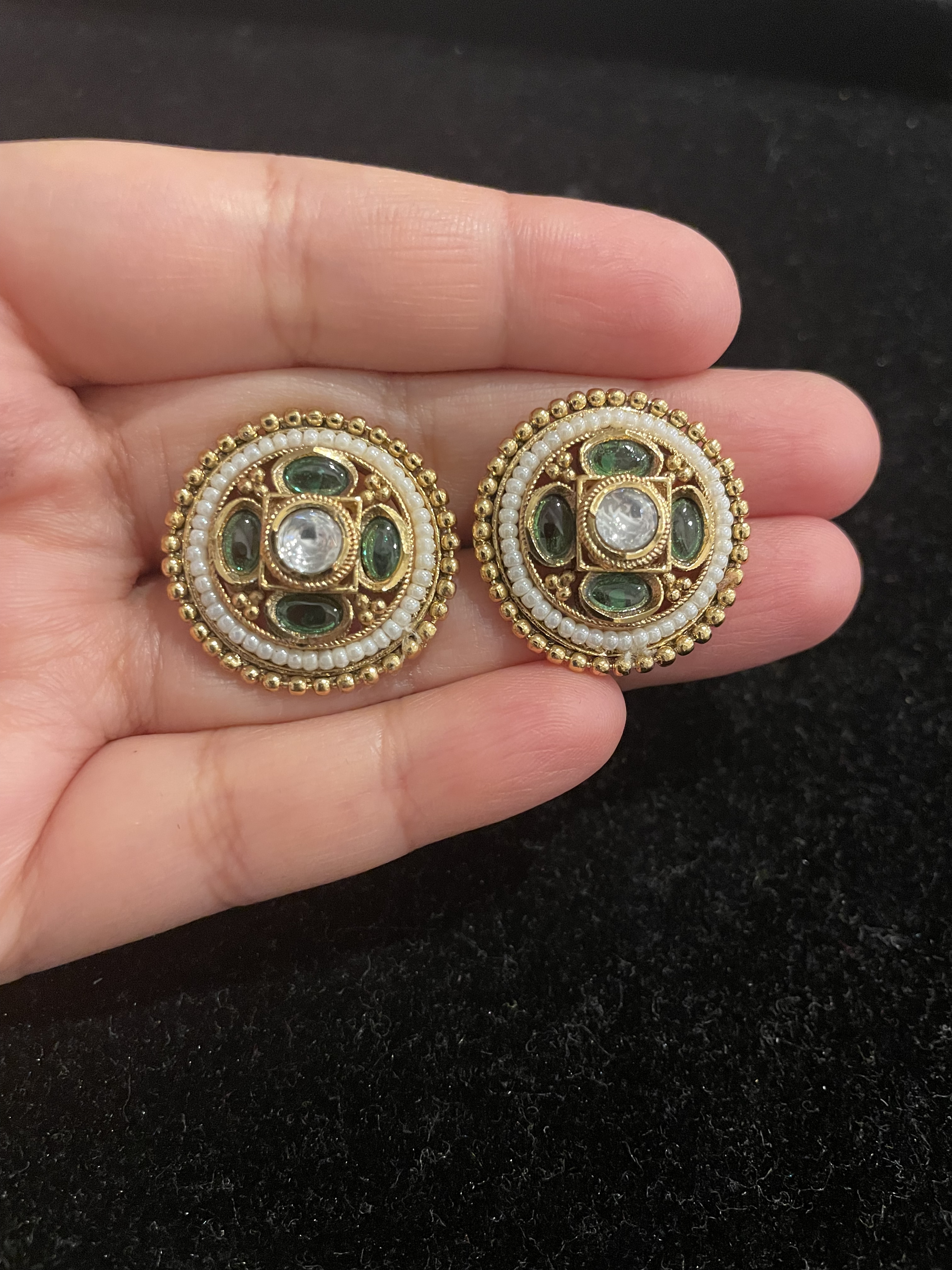 Vintage Gold-Plated Earrings