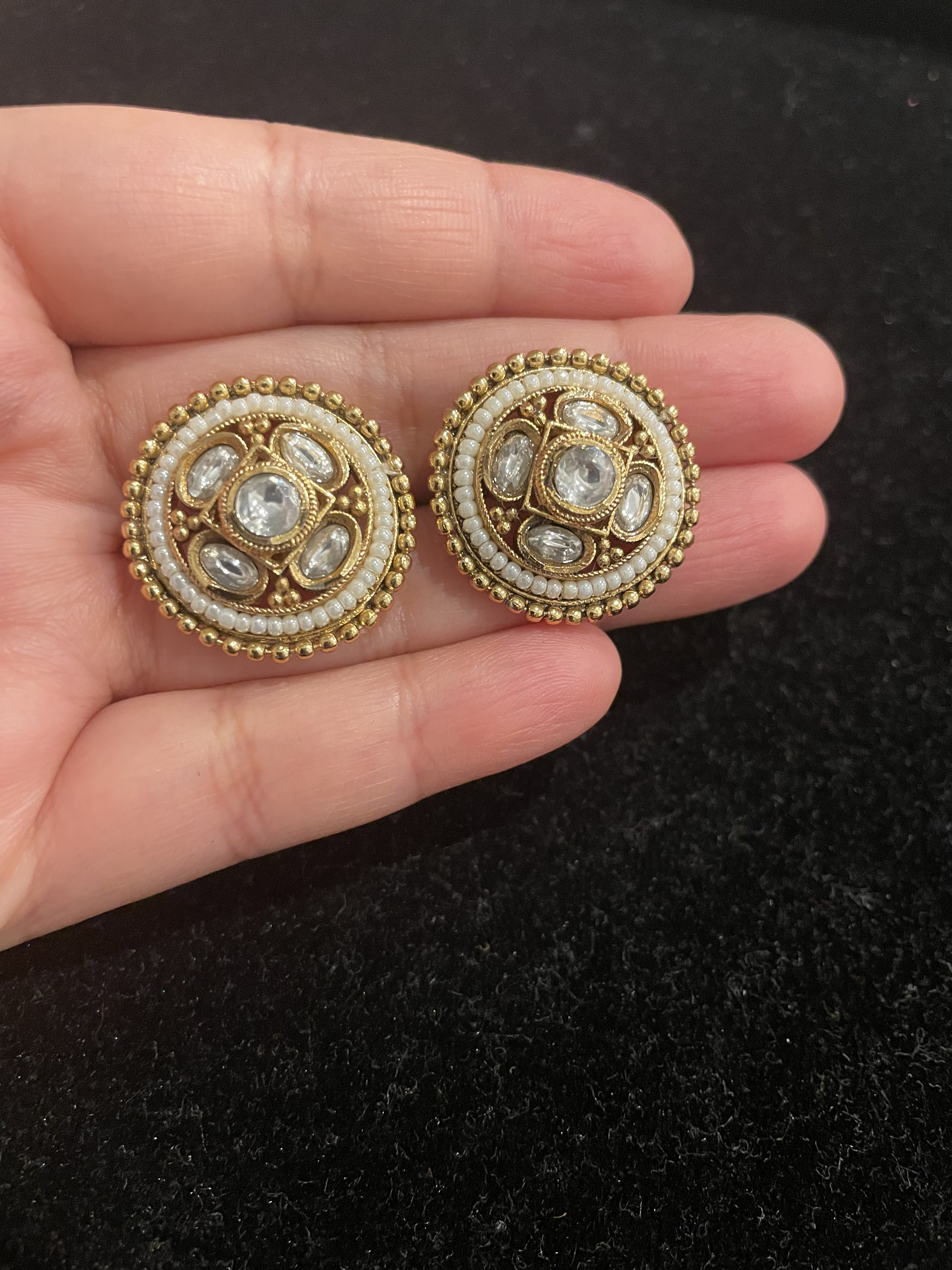 Vintage Gold-Plated Earrings