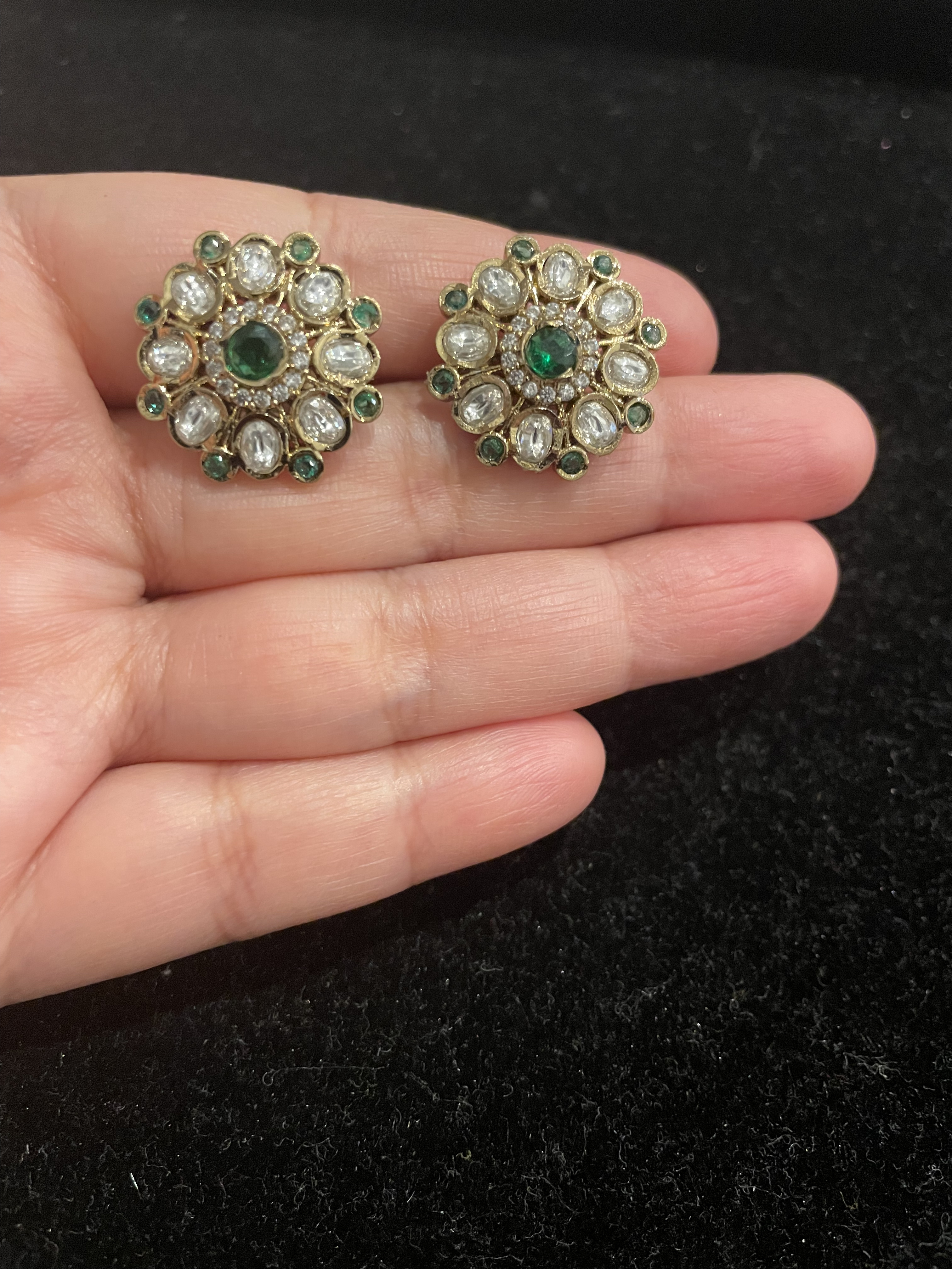 Traditional Kundan Stud Earrings