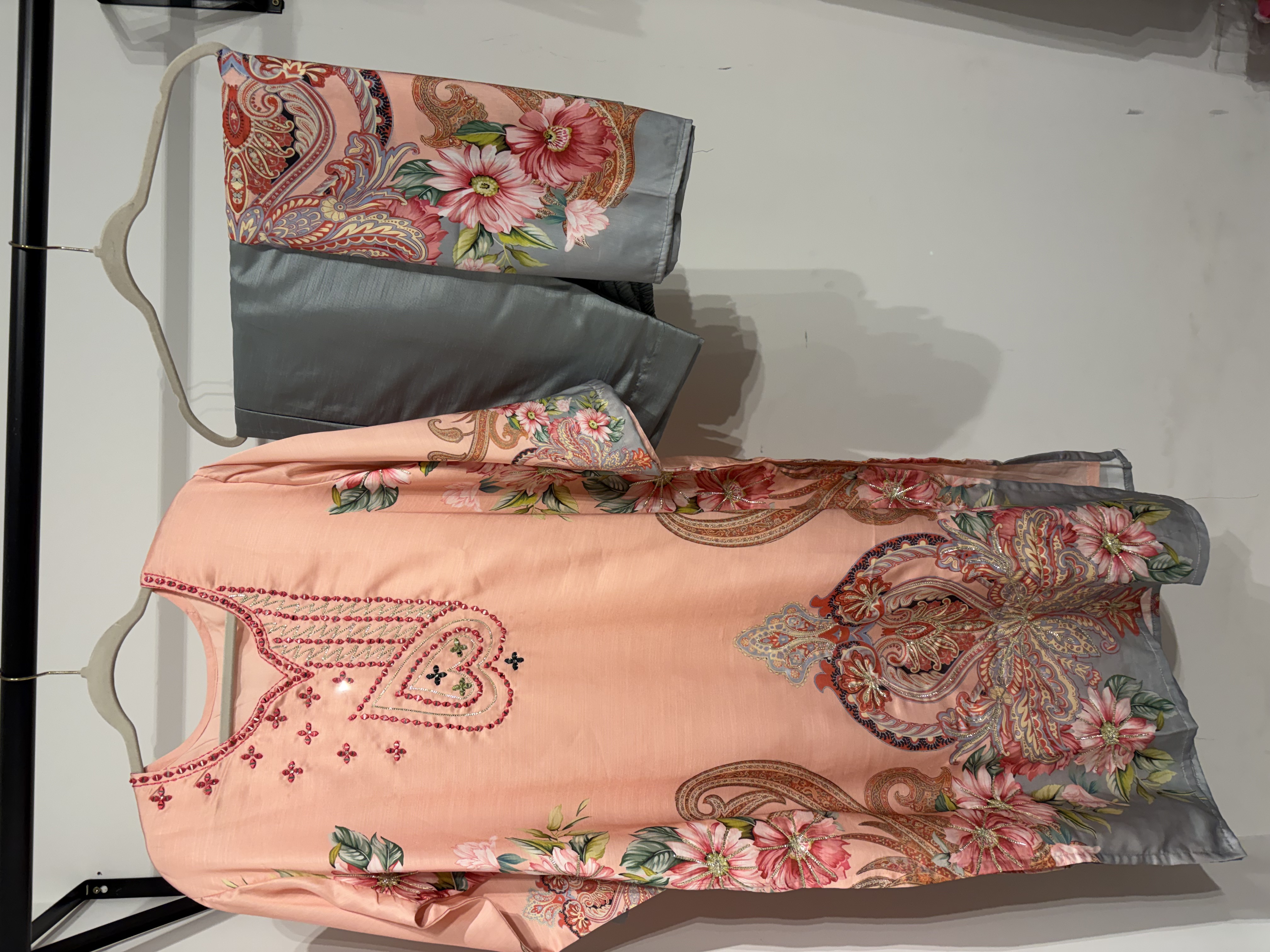 Muslin Satin 3 Piece