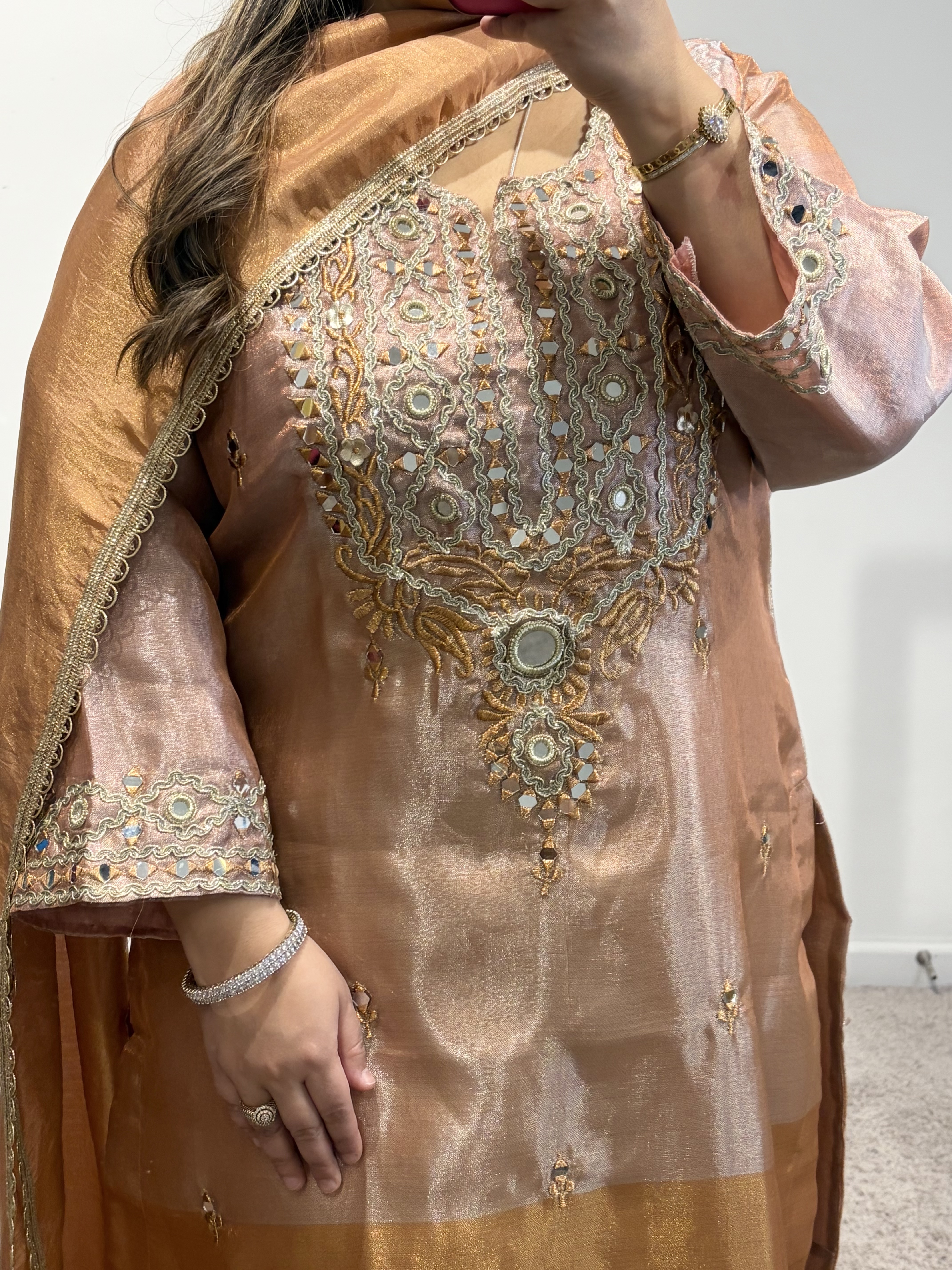 Three Tone Peach Set