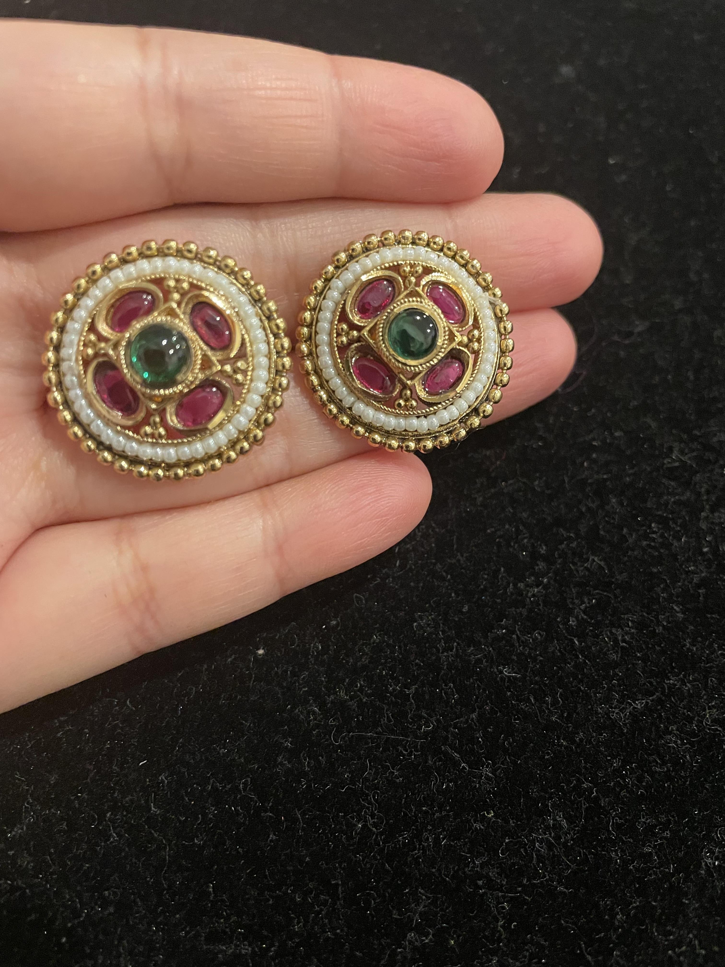 Vintage Gold-Plated Earrings