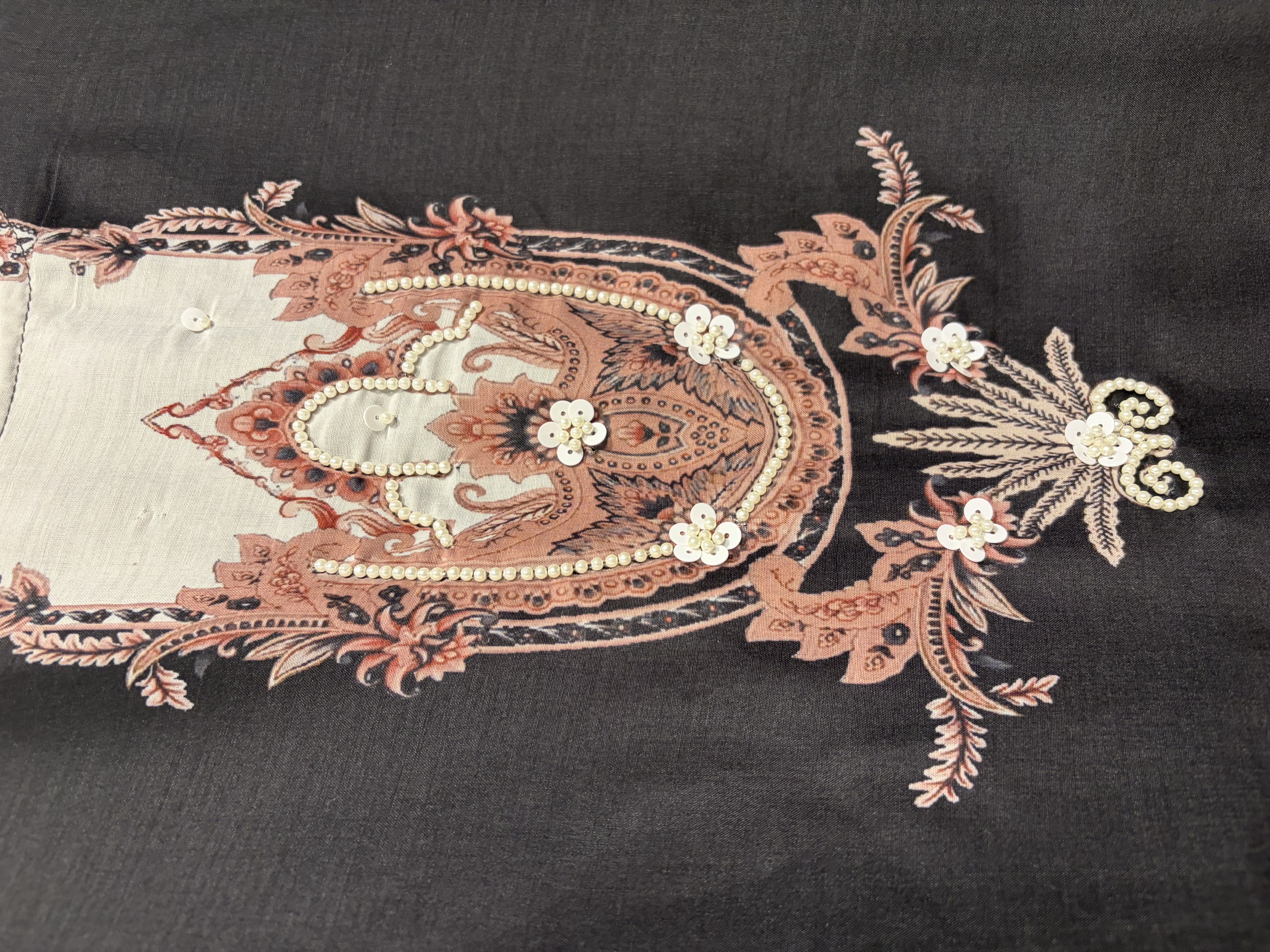 Elegant Black Printed Suit