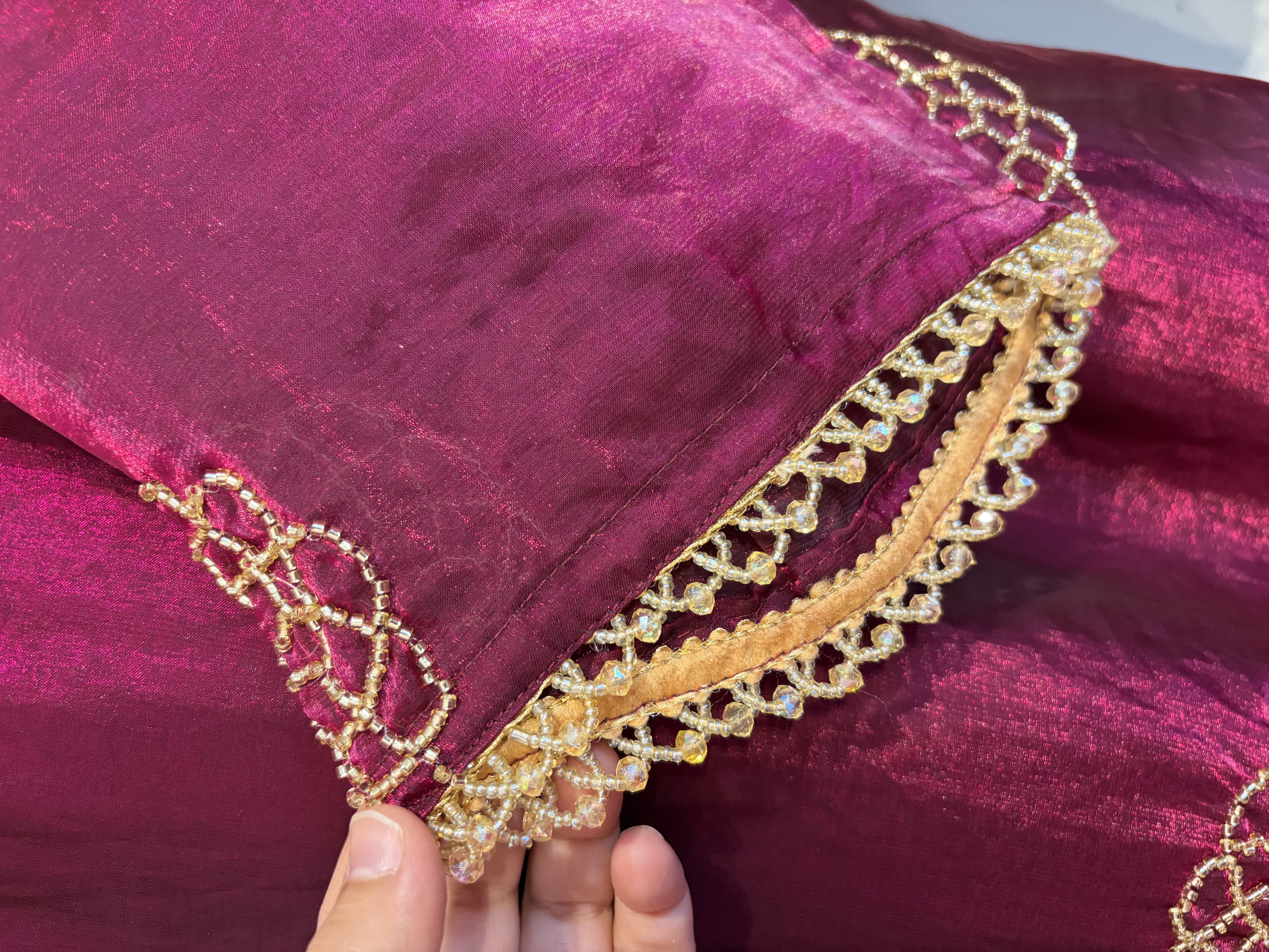 Magenta Embroidered Co ord Set