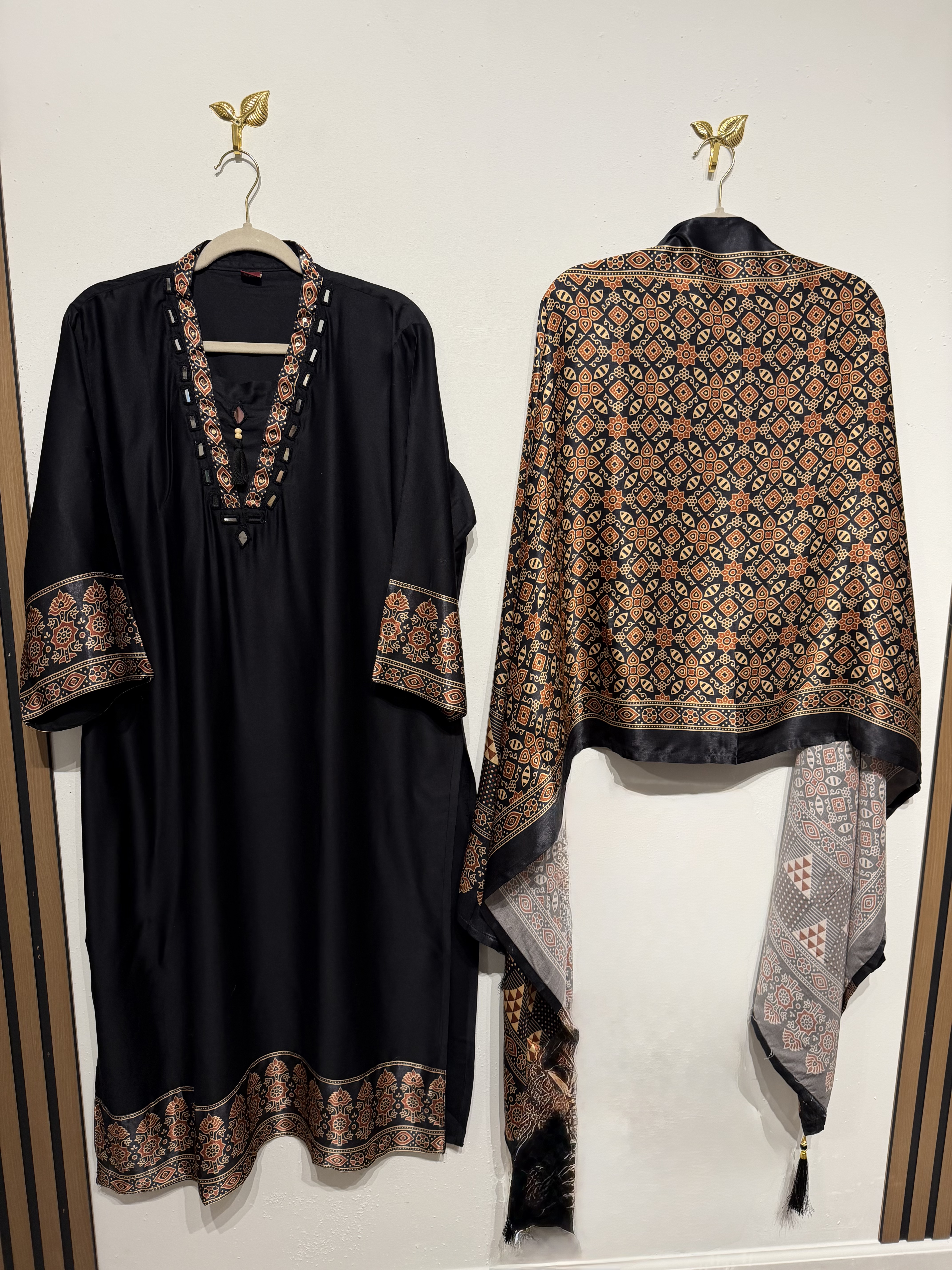 Pure Gajji Silk Three Piece suit