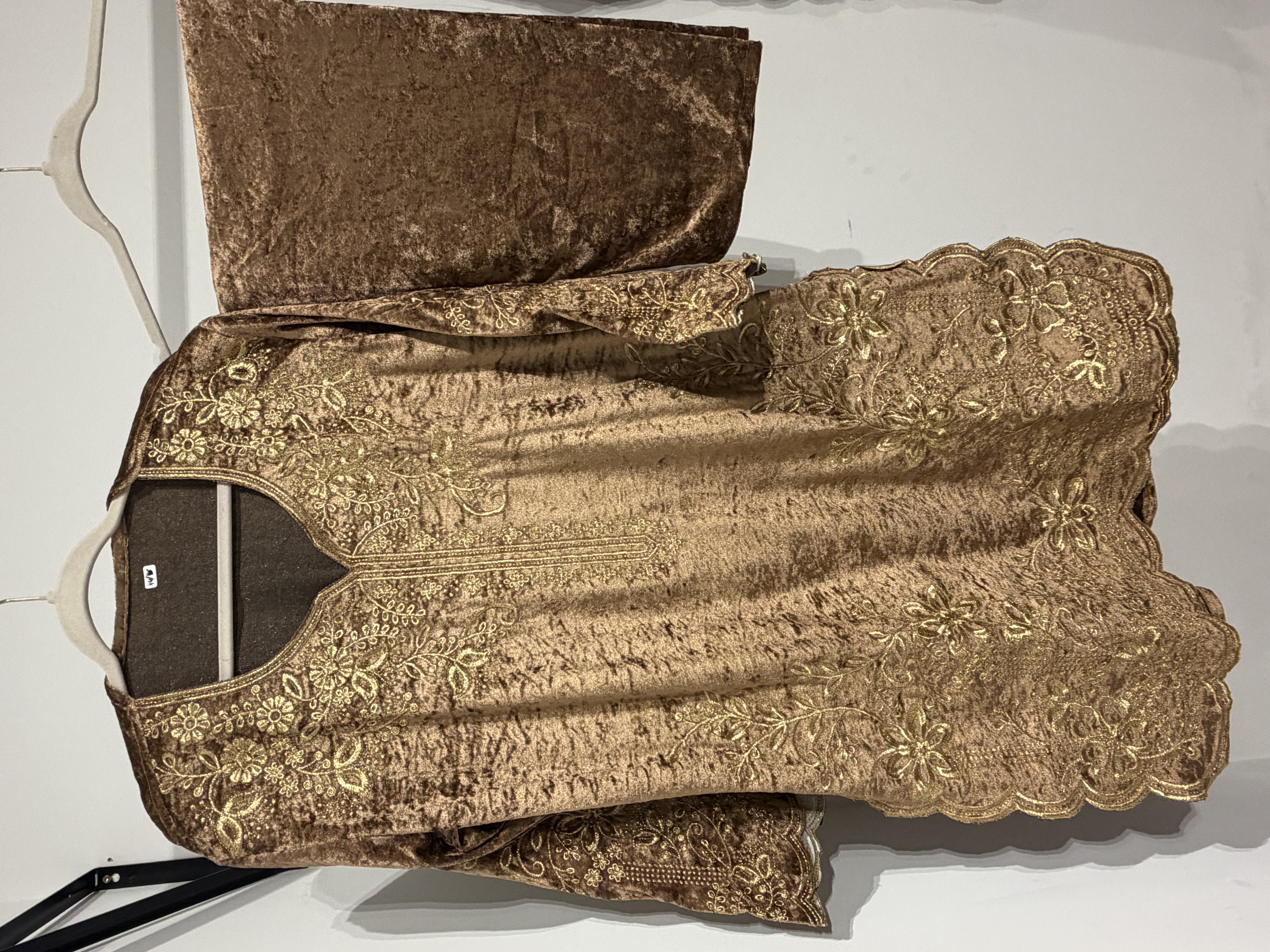 Ice Velvet Zari Co ord Set