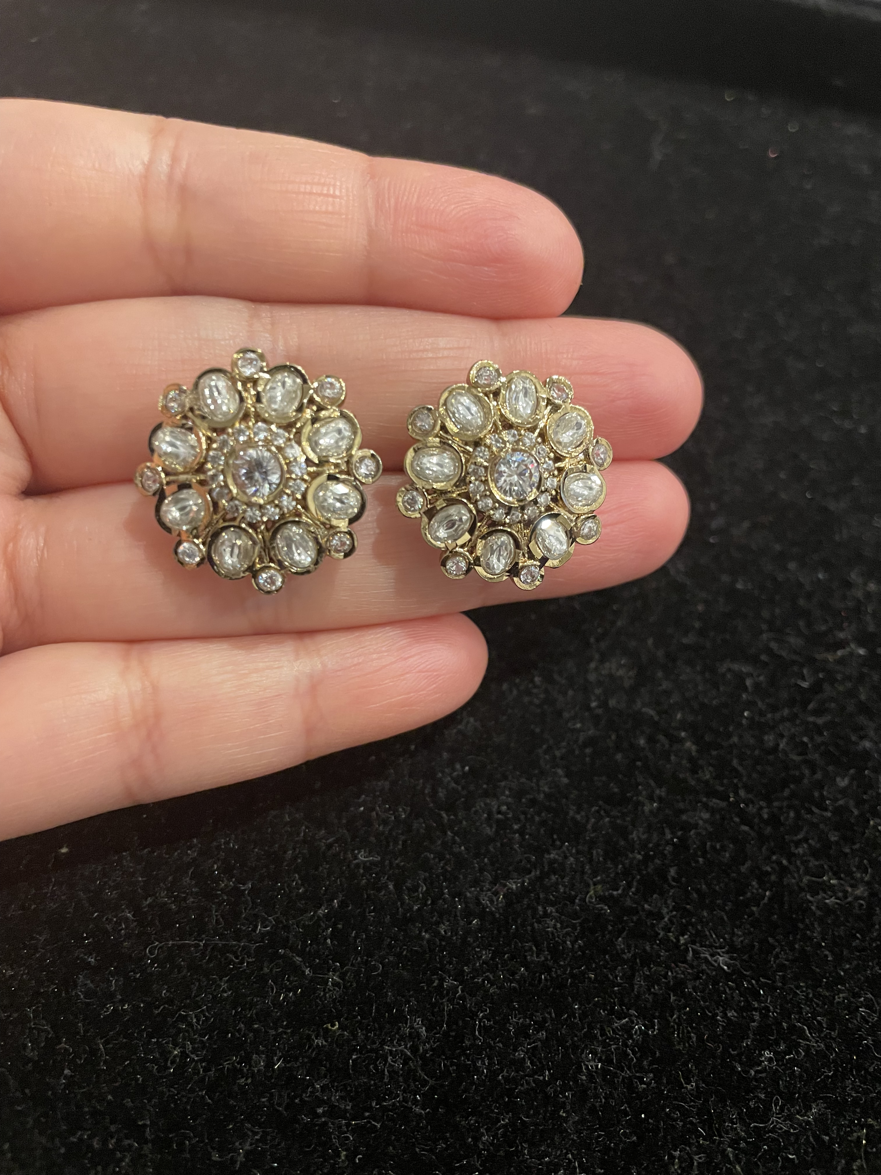 Traditional Kundan Stud Earrings
