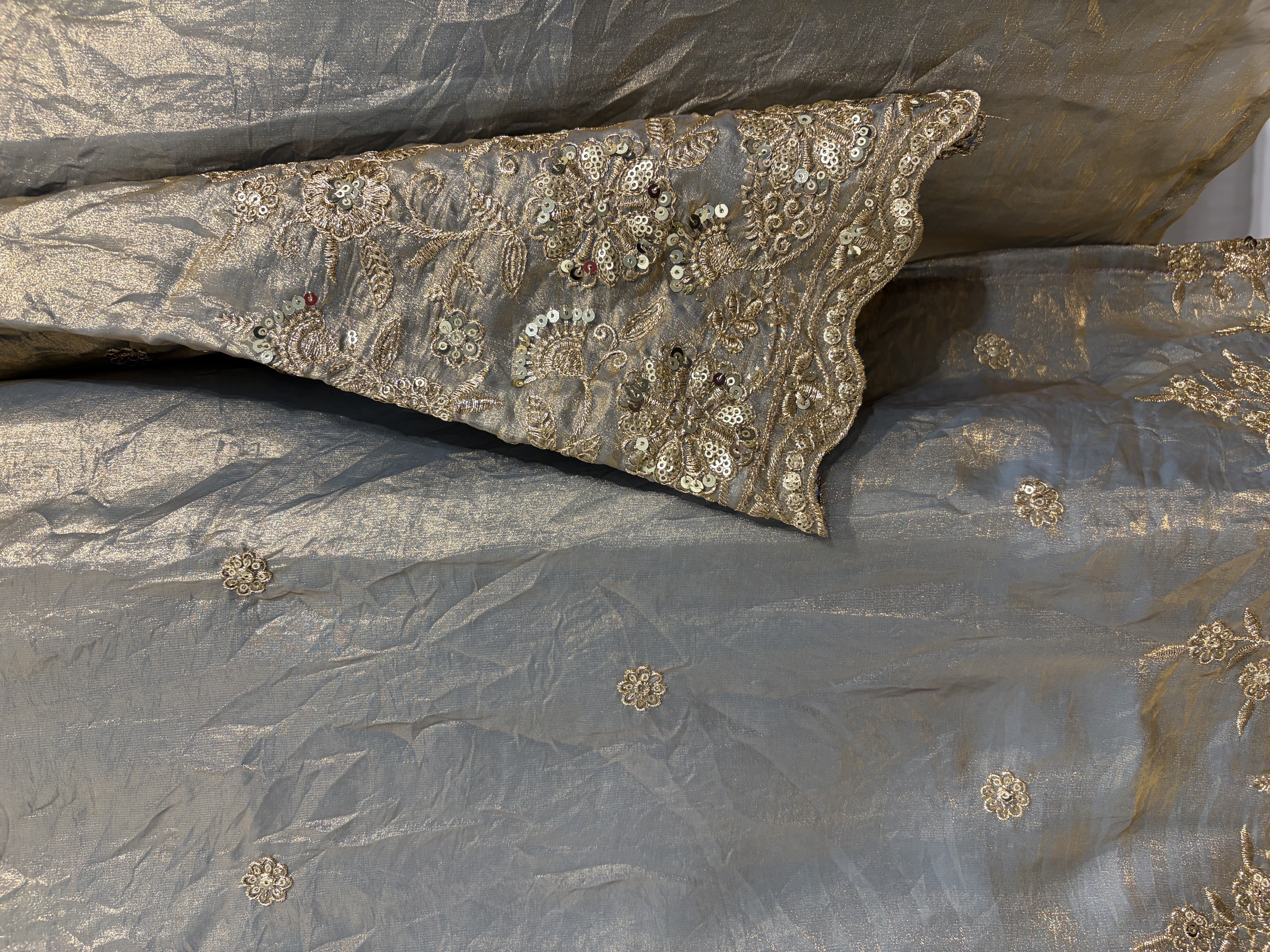 Pachi- Elegant Grey Embroidered Co ord Set