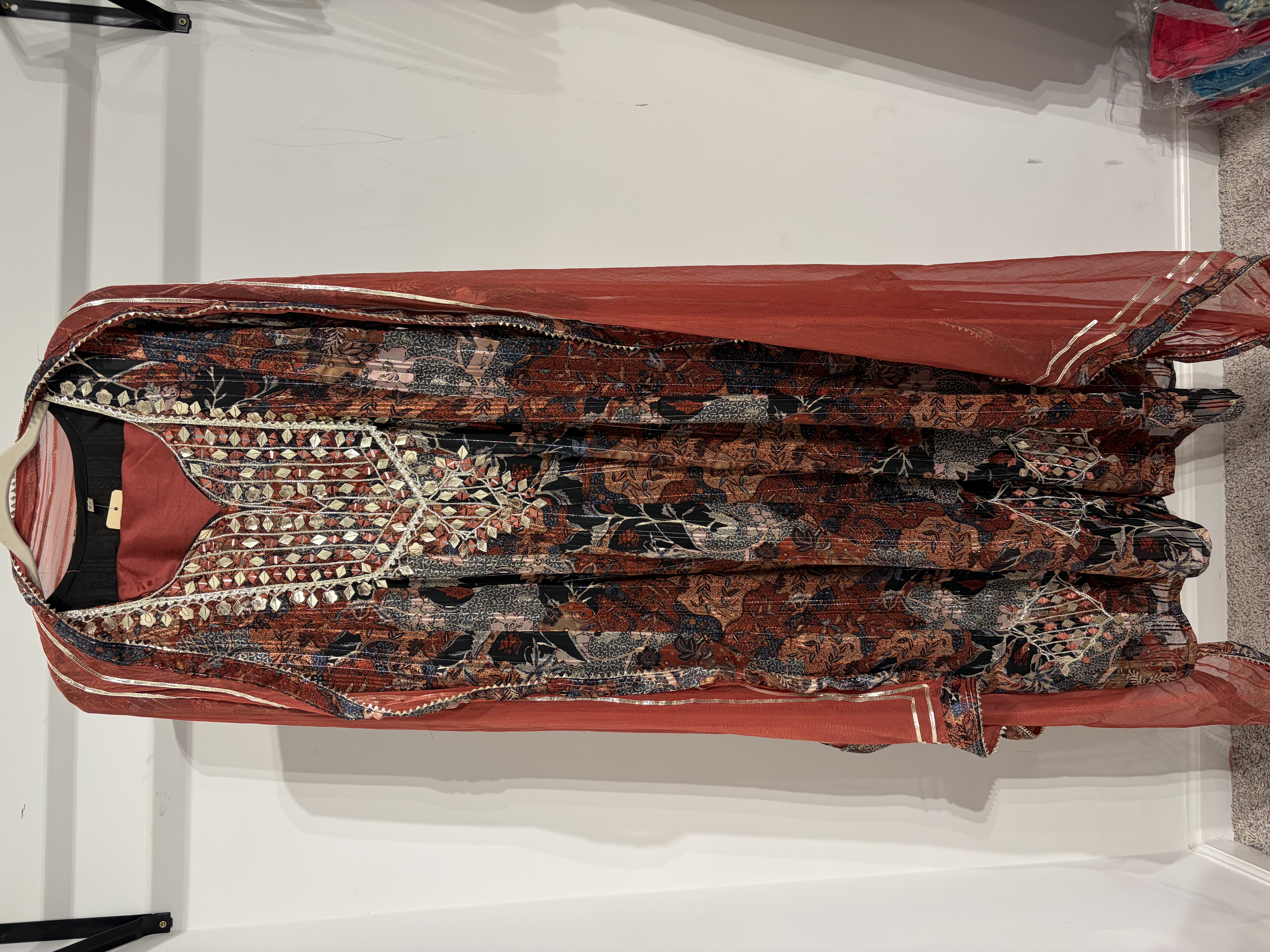 Gotta Work Anarkali 3 Piece