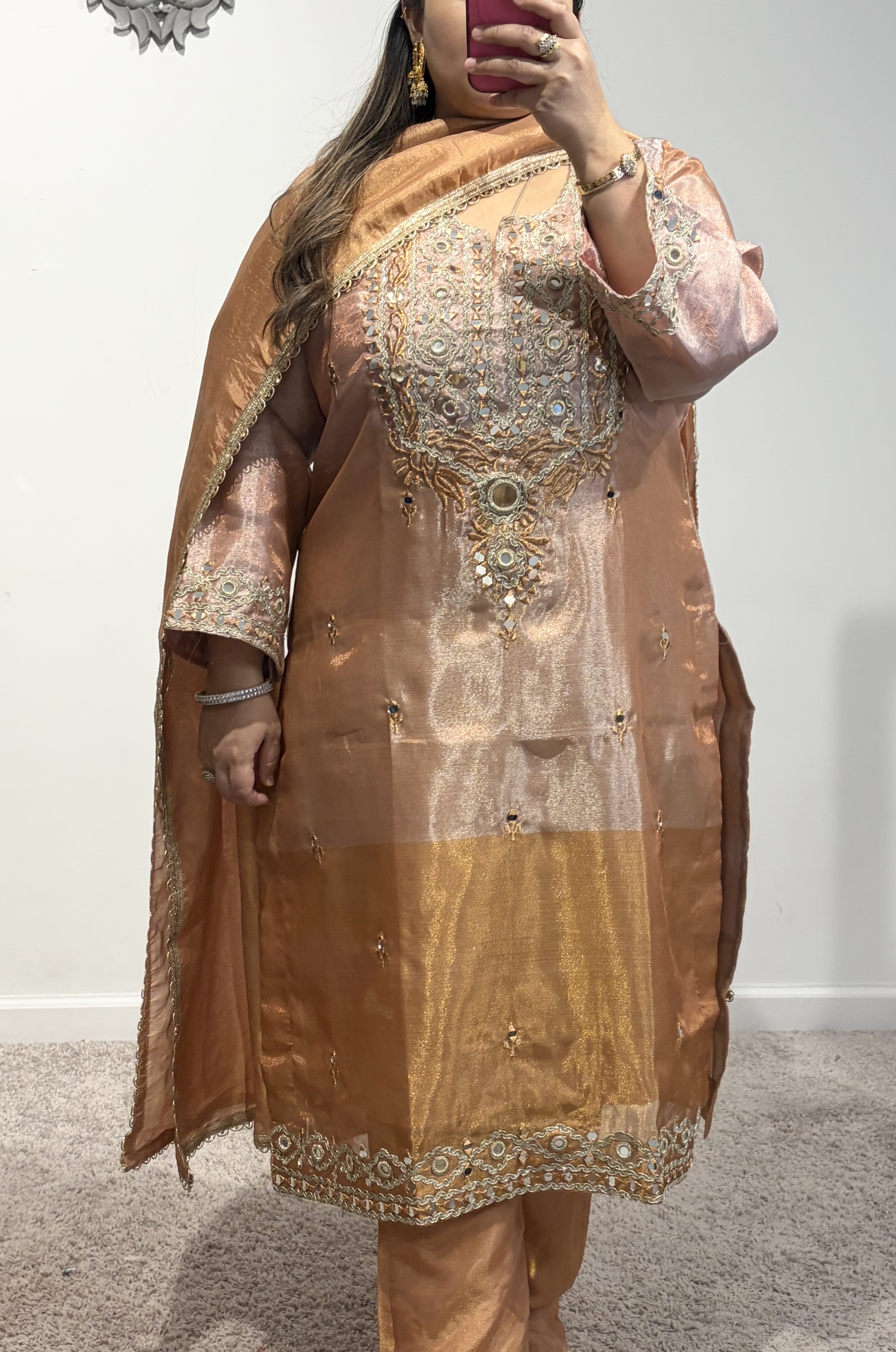 Three Tone Peach Set