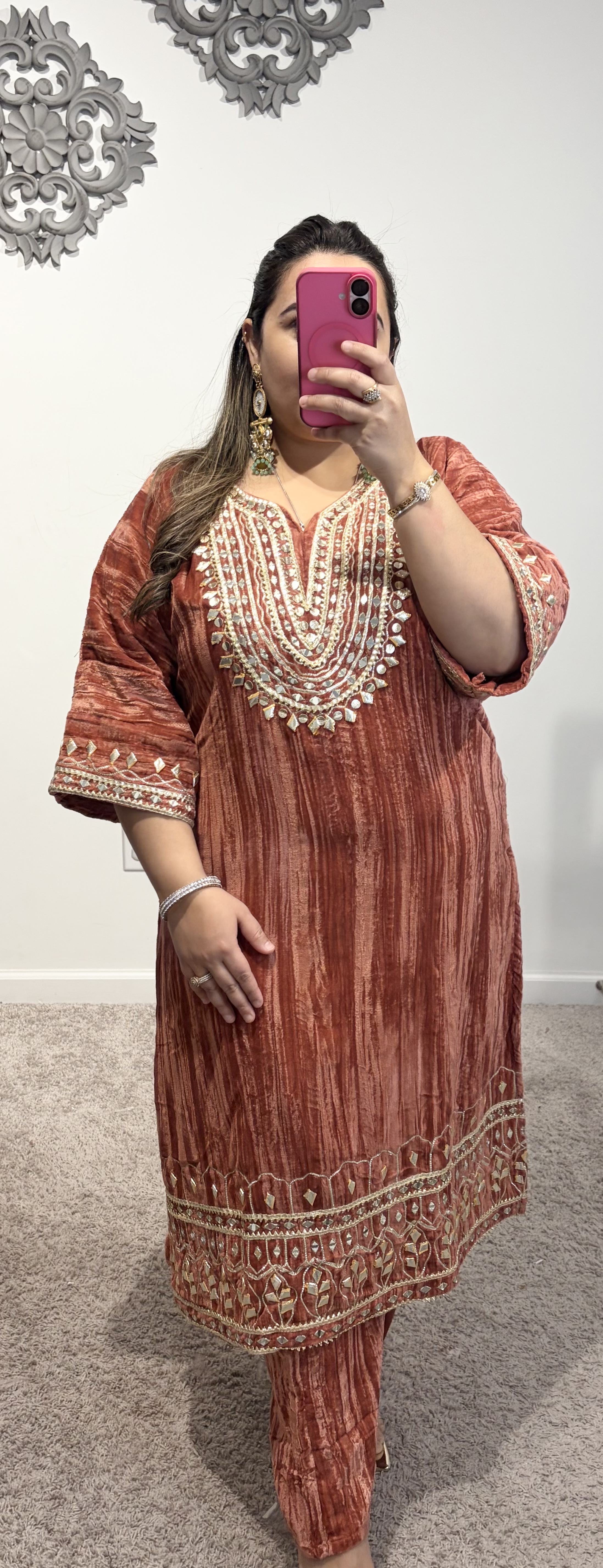 Traditional Embroidered Kurta Set