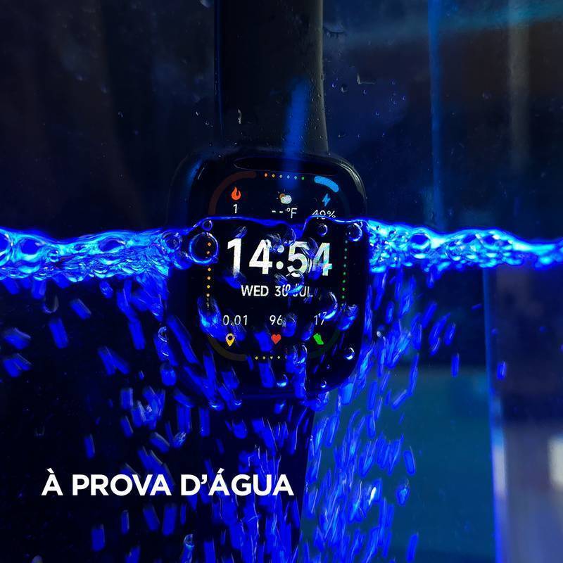 PULSE WEARZONE | Smartwatch Esportivo | A PROVA D'ÁGUA, ALEXA integrada até 7 Dias de Bateria