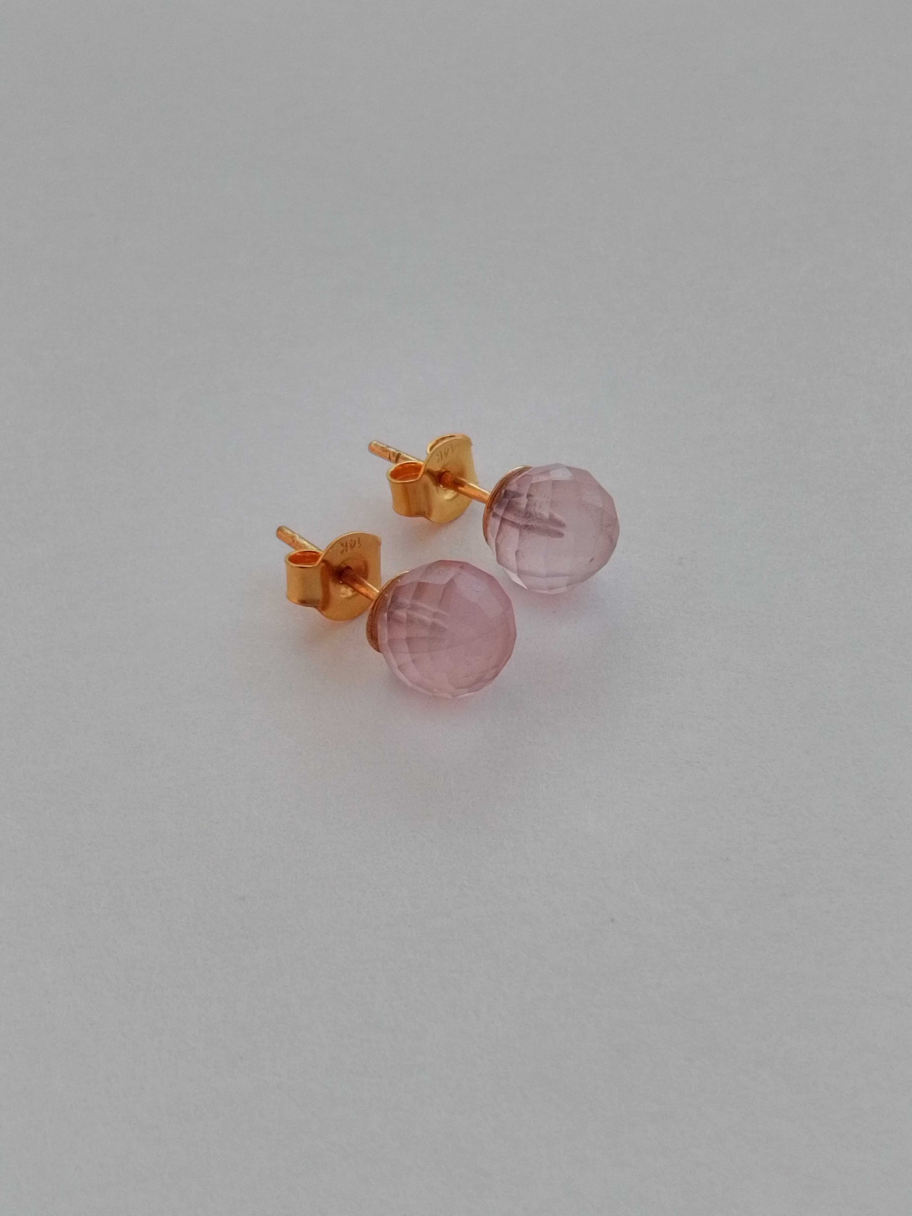 ROSE CRYSTAL STUD EARRINGS