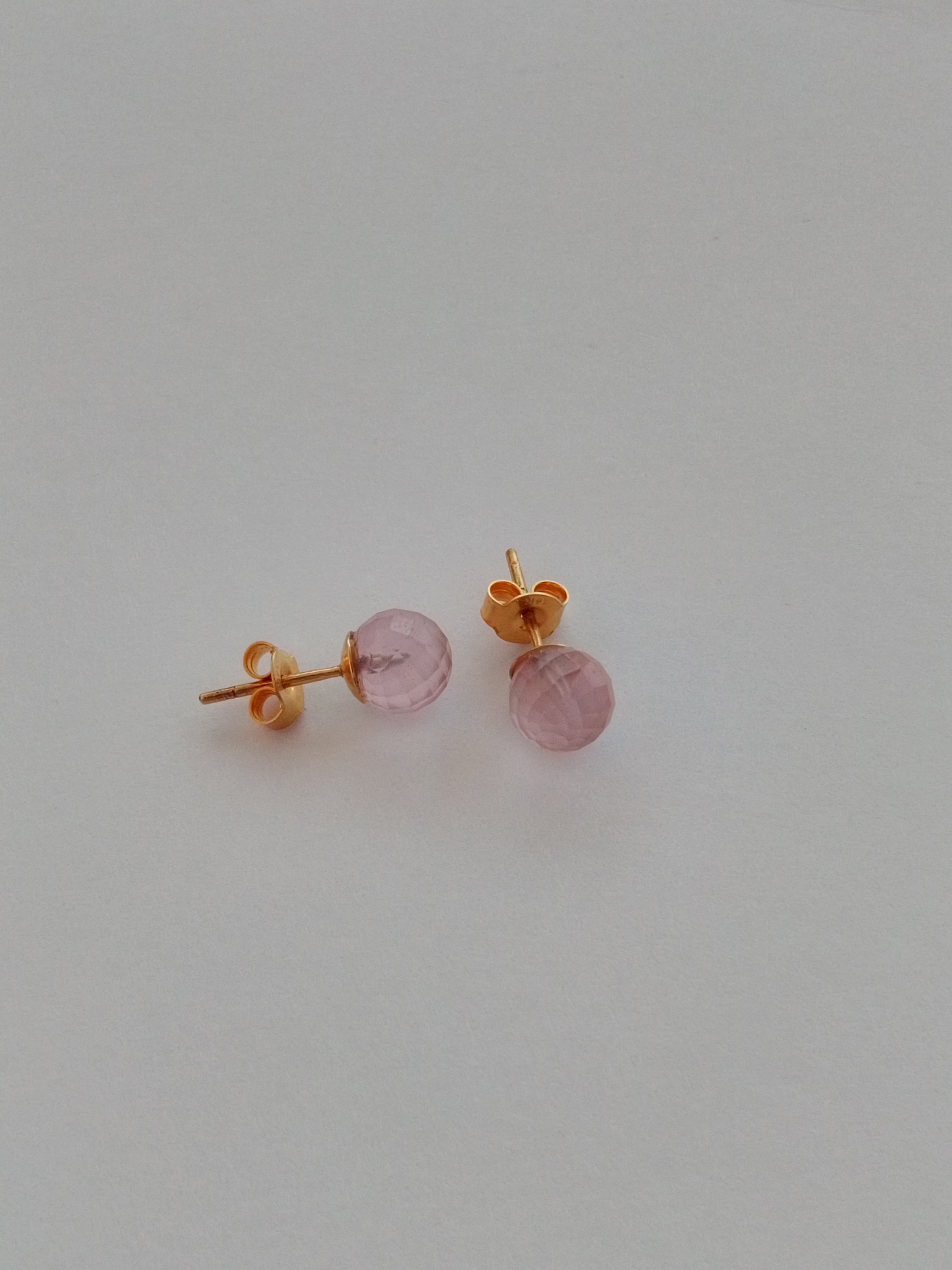 ROSE CRYSTAL STUD EARRINGS