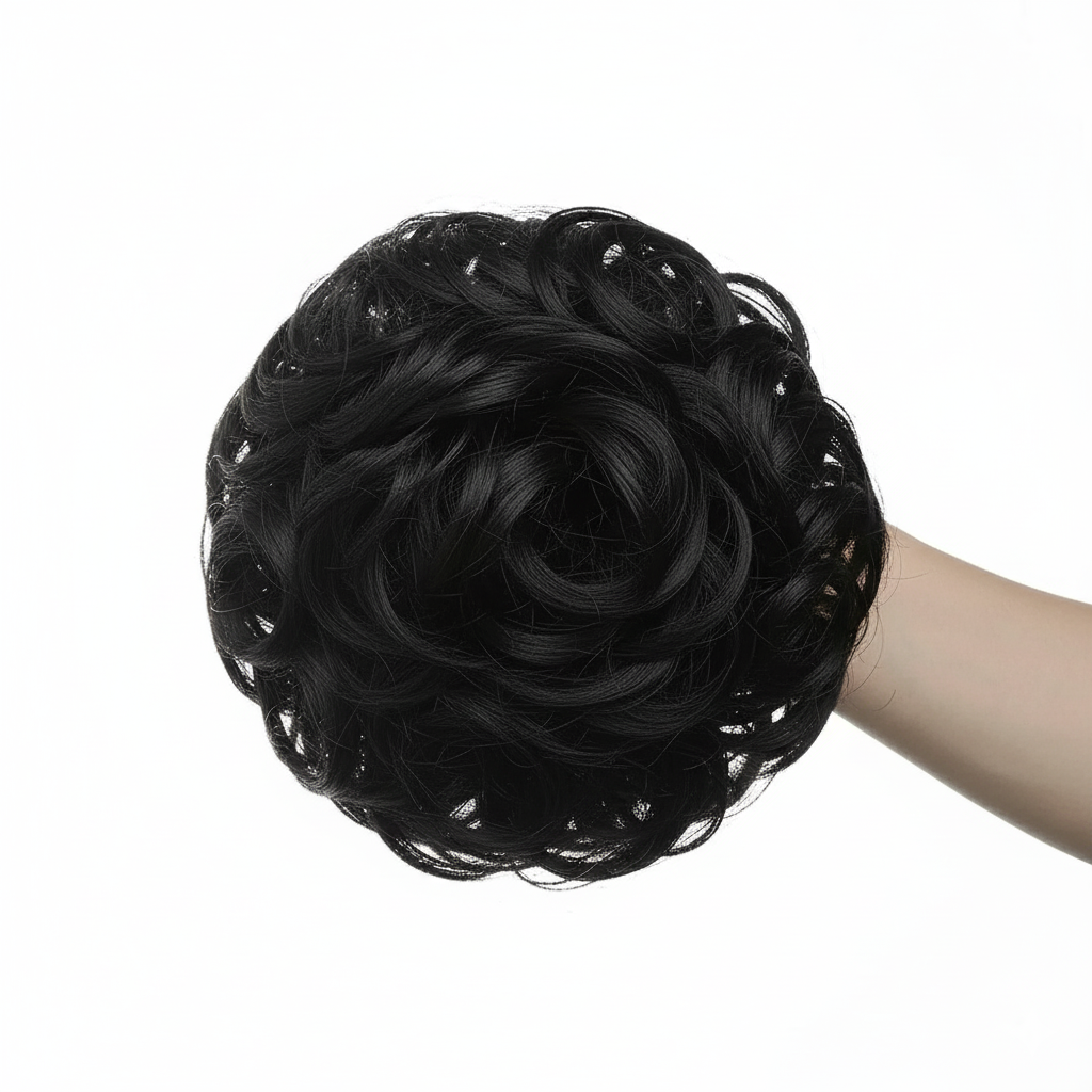 Ruffle Hair Bun Scrunchie