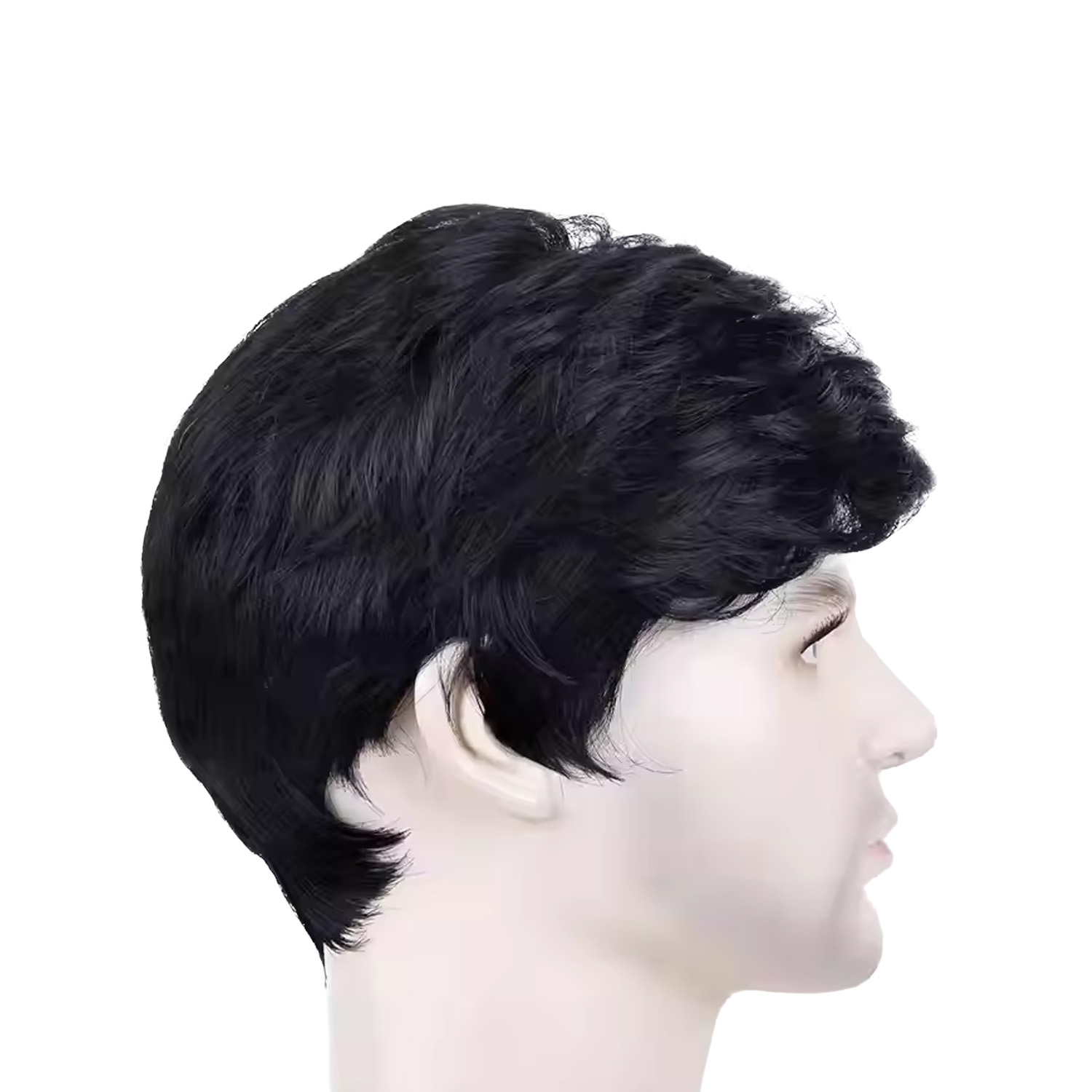 Natural Black / Brown  Hair Wig for Men