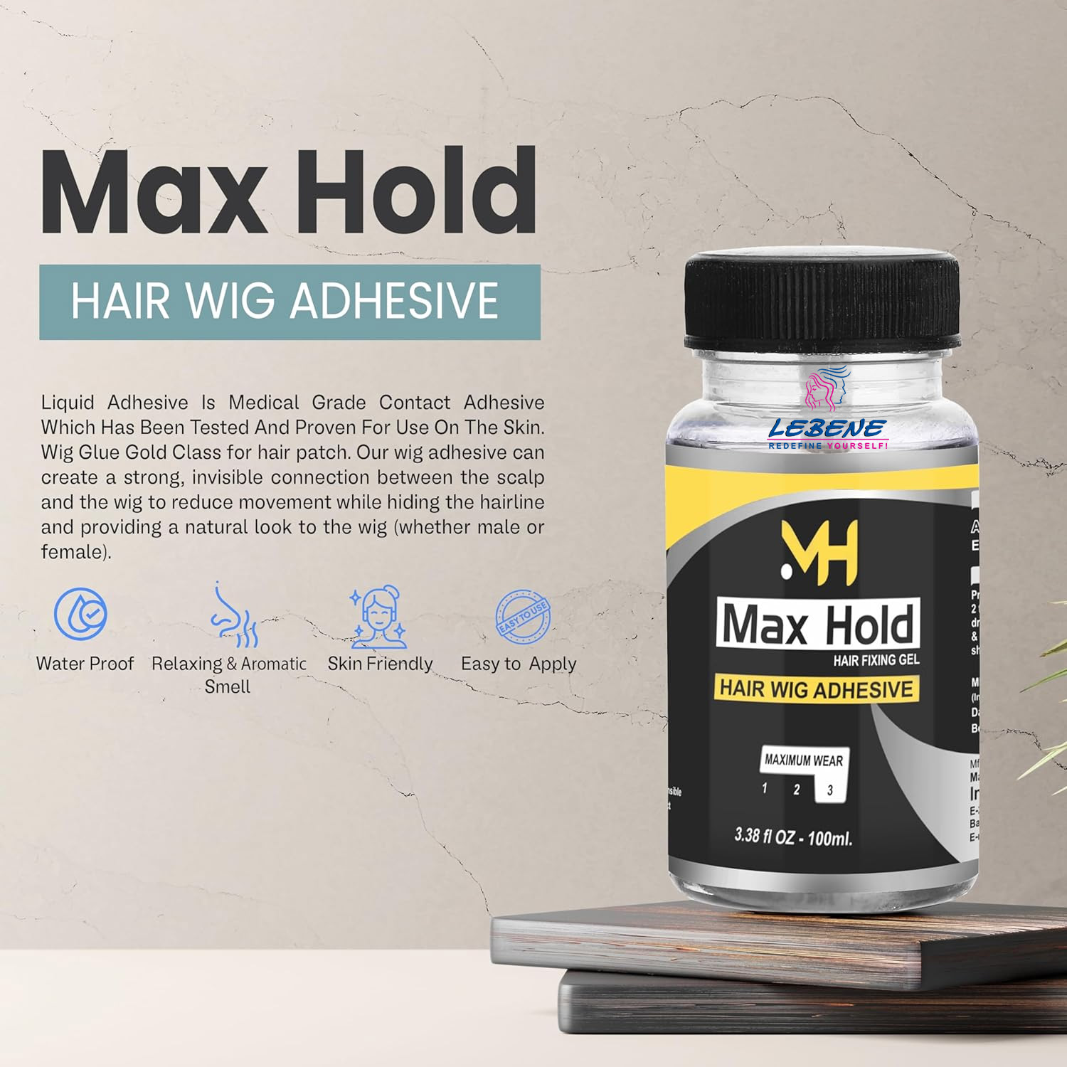 Max Hold Hair Wig Adhesive