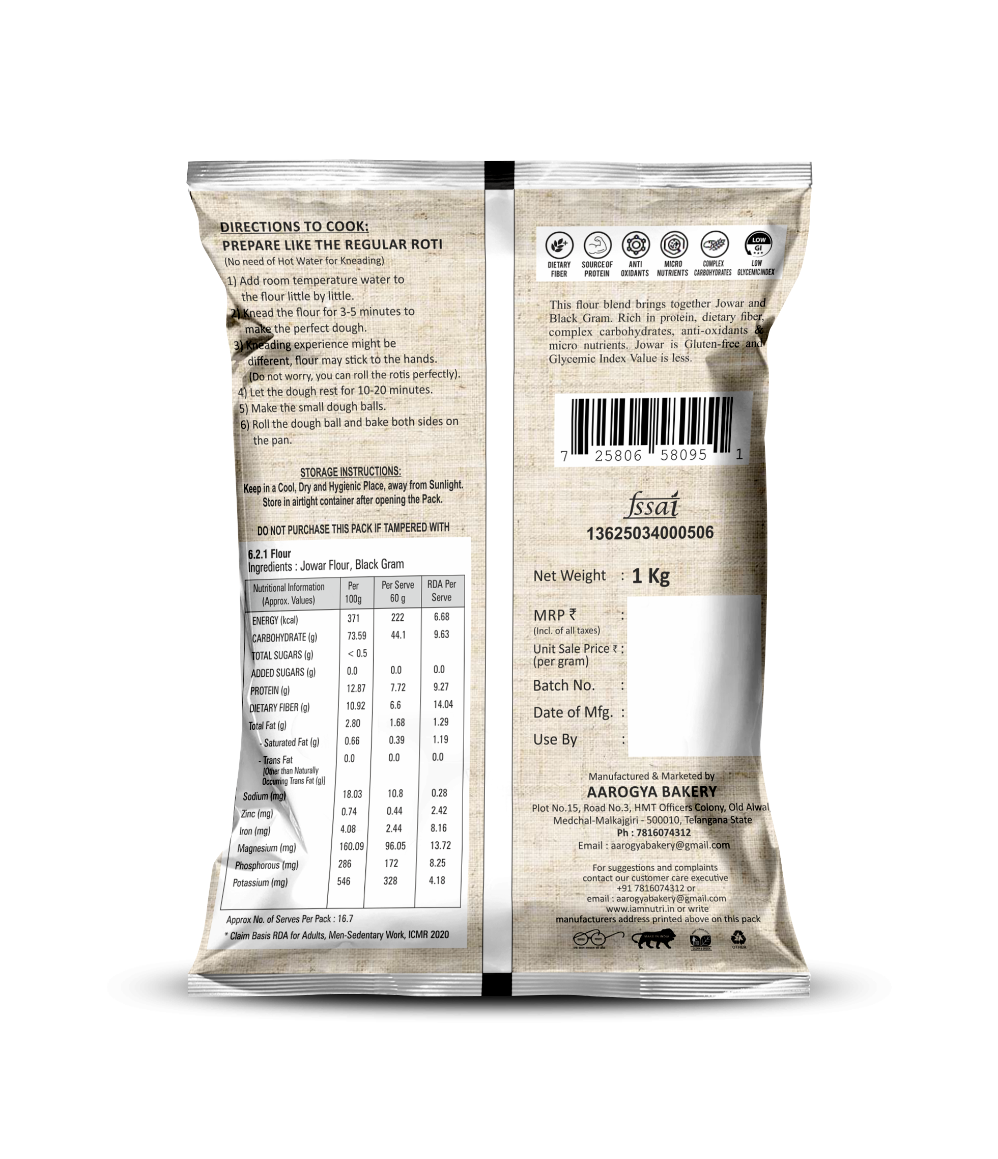 Multigrain Jowar Flour