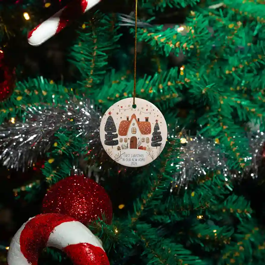 Персонализиран Лампион Нашиот прв Божиќ