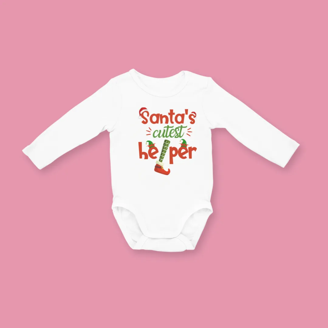 Малиот помошник на Дедо Мраз Бебешко Боди