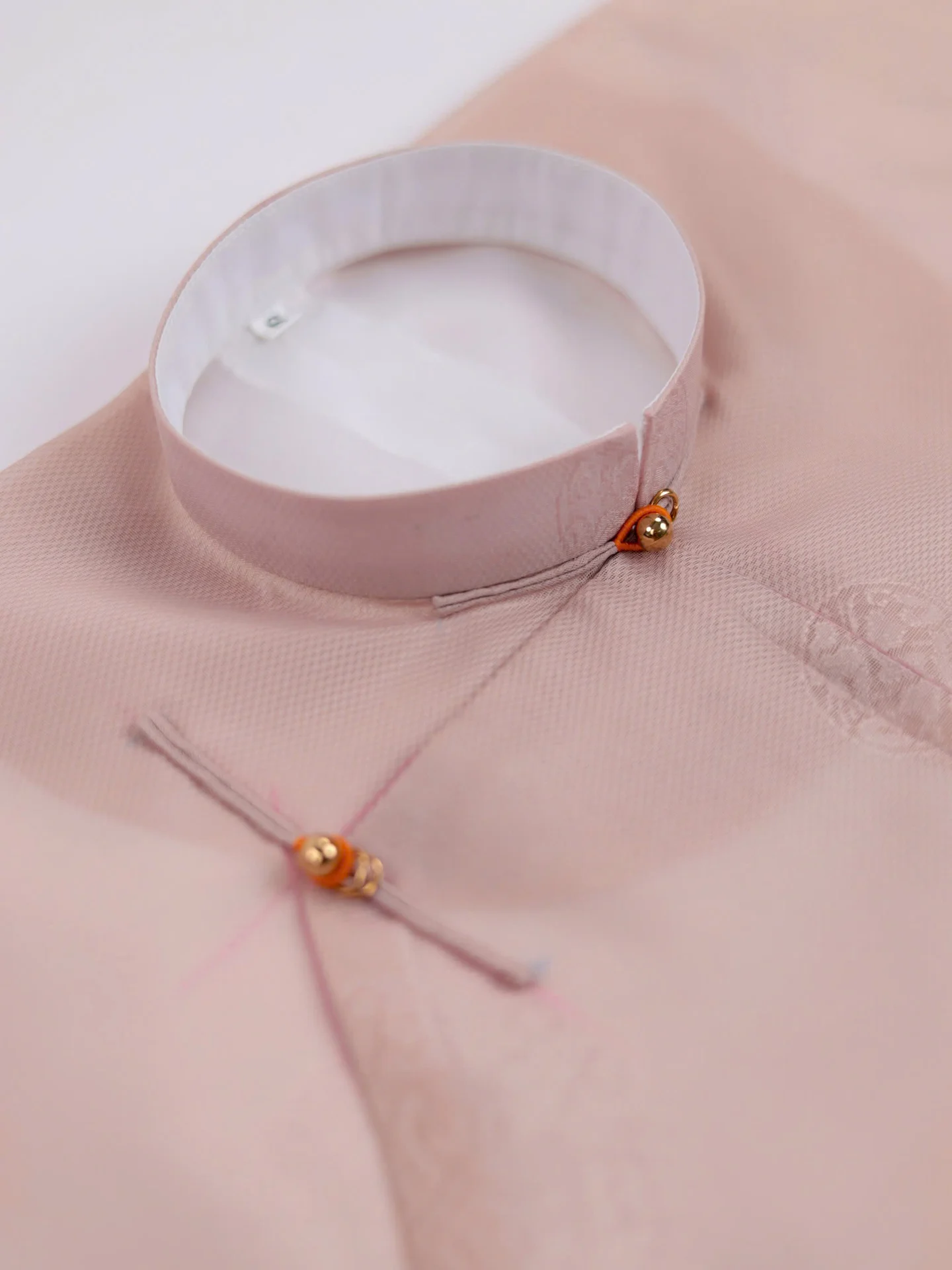 Áo dài ngũ thân Sa Hàn Chữ Thọ