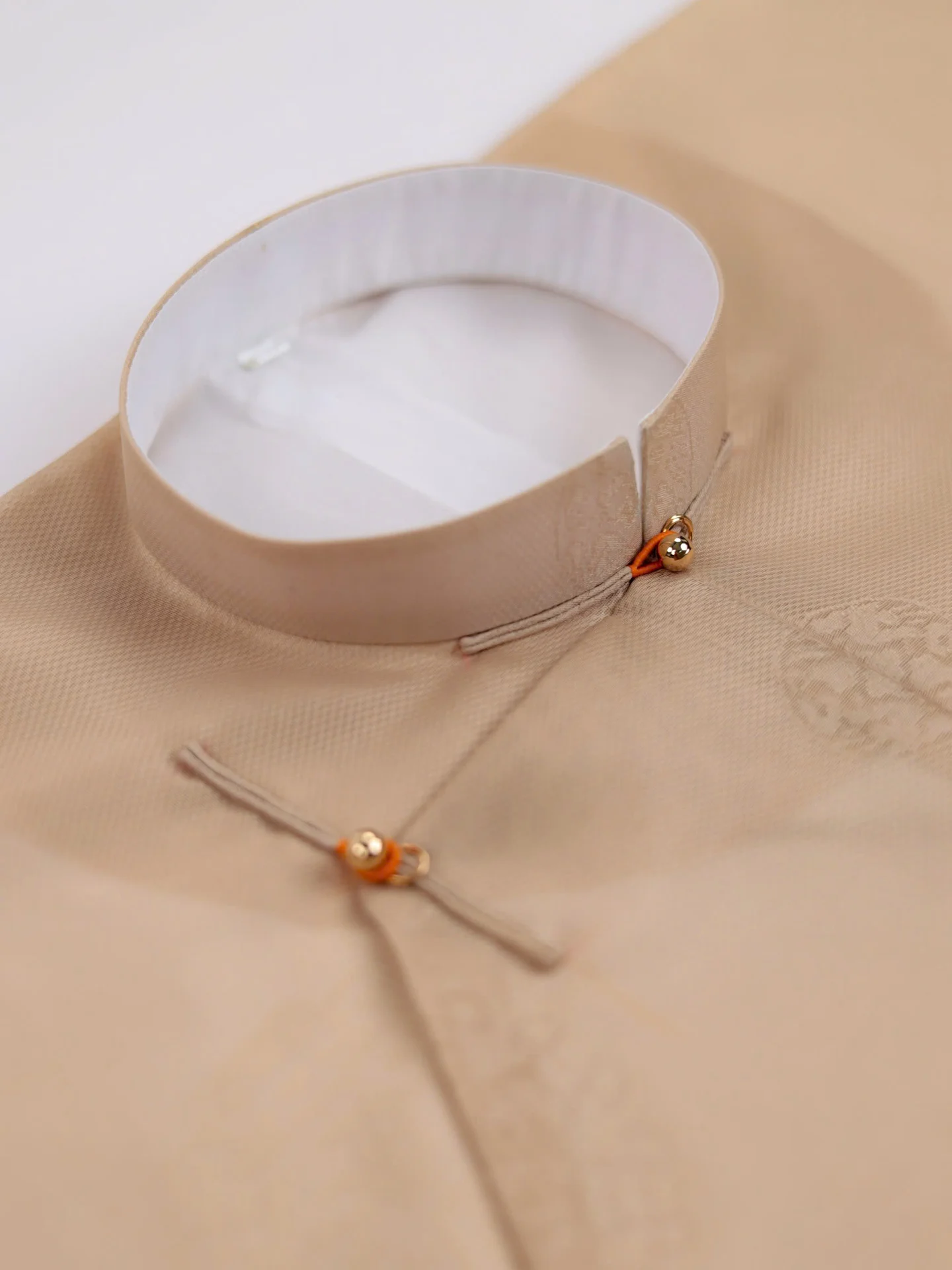 Áo dài ngũ thân Sa Hàn Chữ Thọ