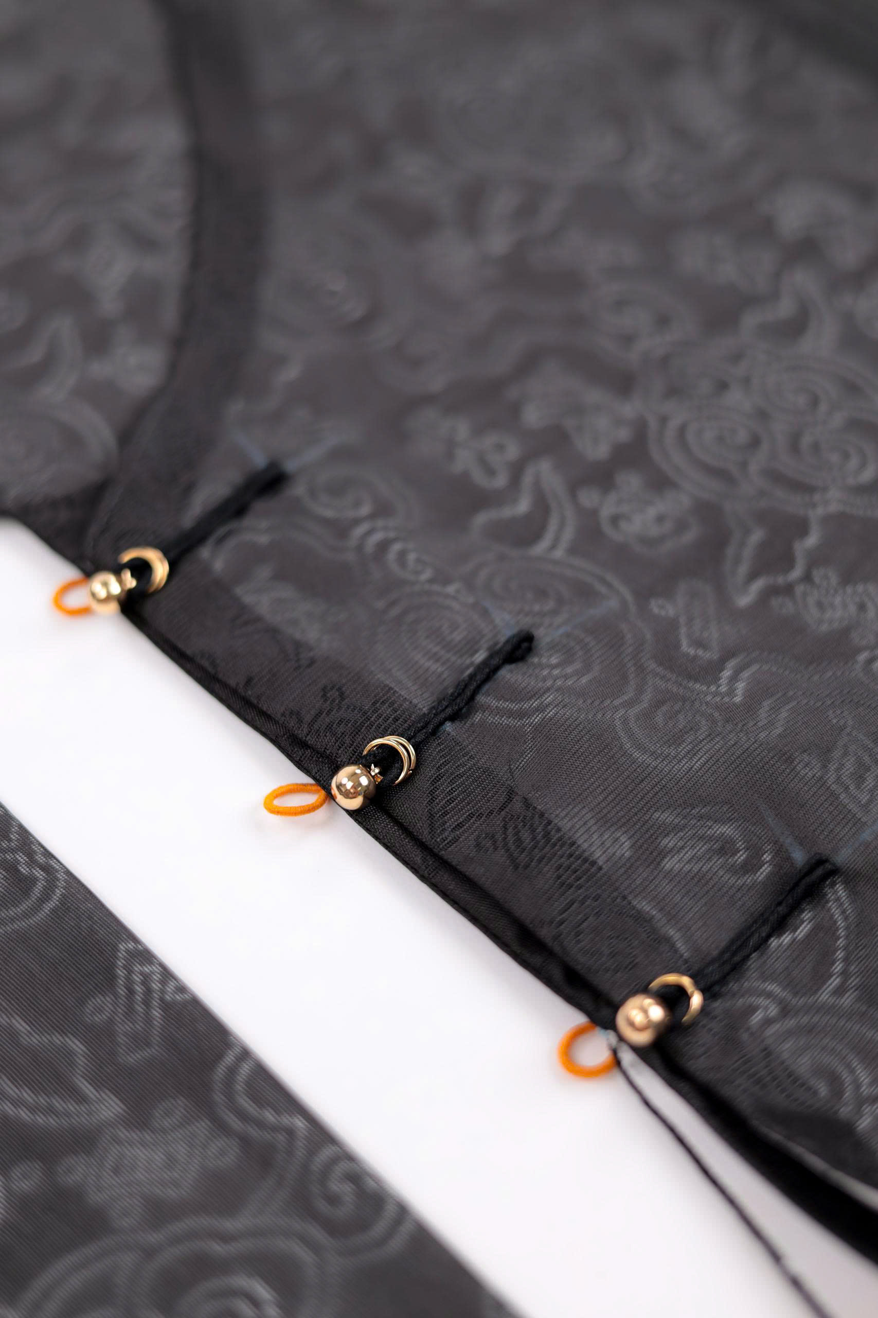 Áo dài Ngũ thân Sa Vân Mây