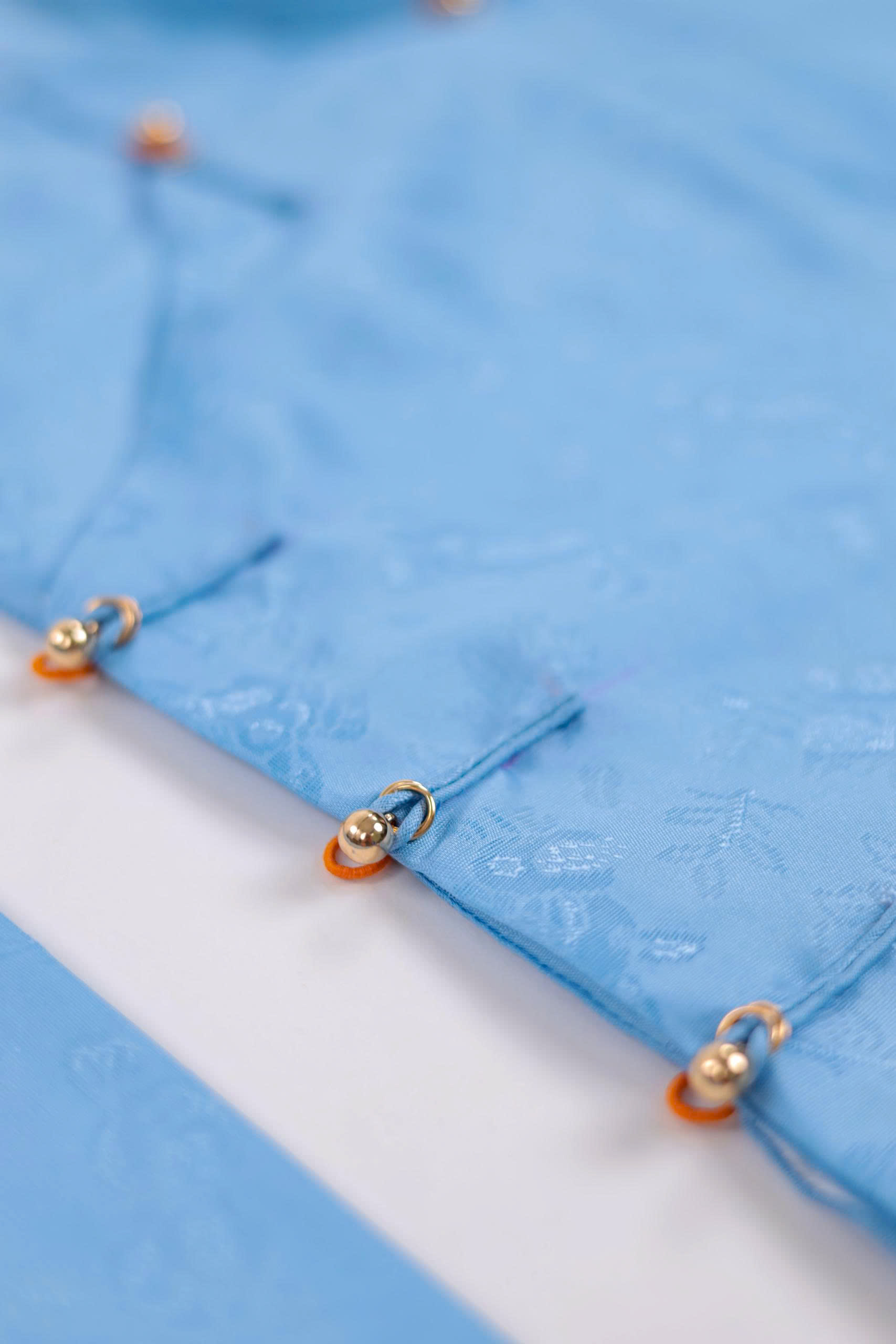 Áo dài Ngũ thân Sa Hàn Quốc