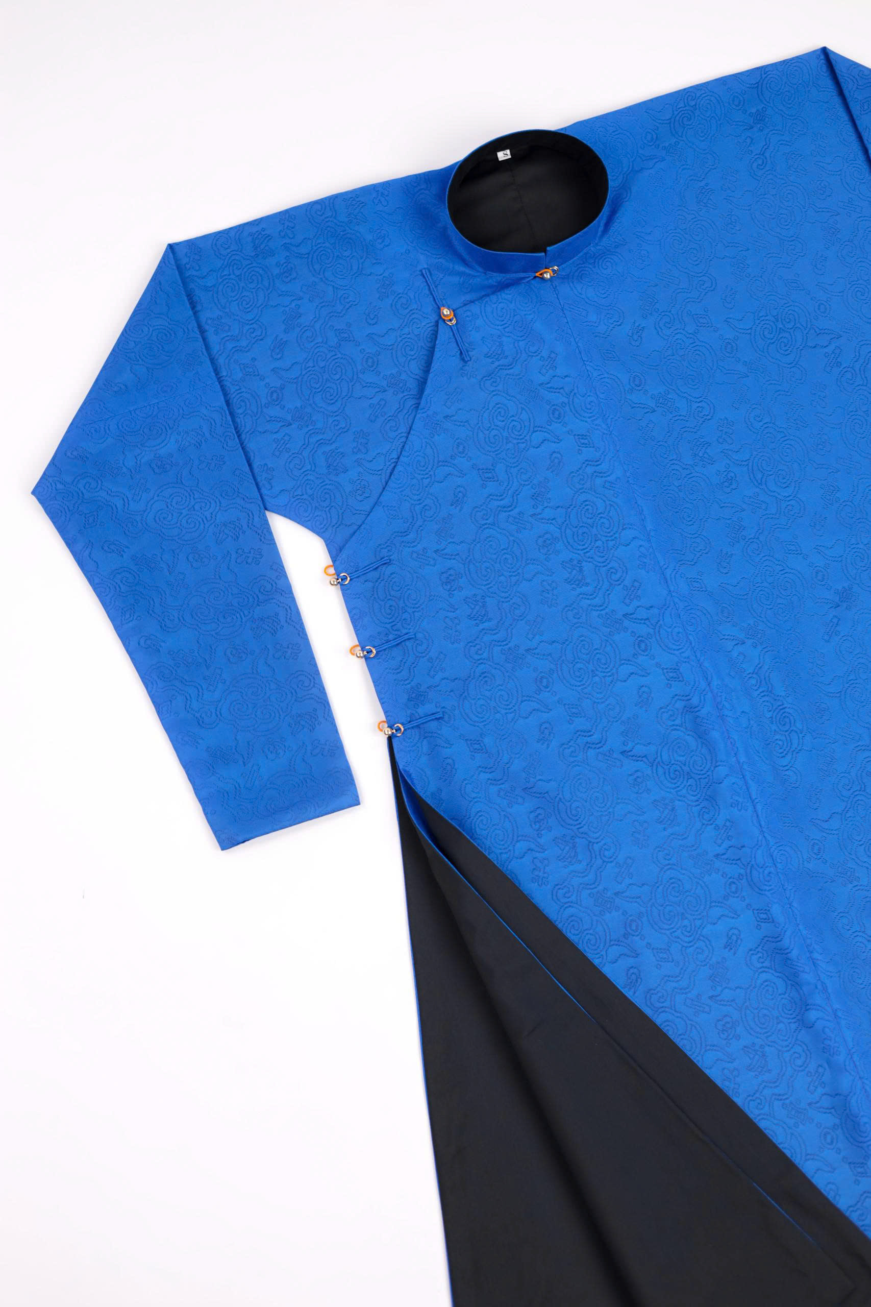 Áo dài Ngũ thân Sa Vân Mây