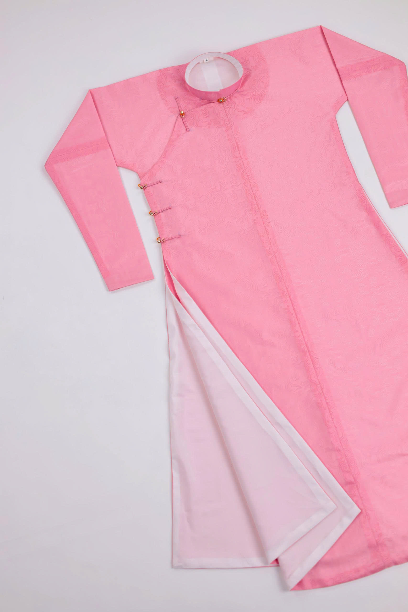 Áo dài Ngũ thân Sa Vân Mây