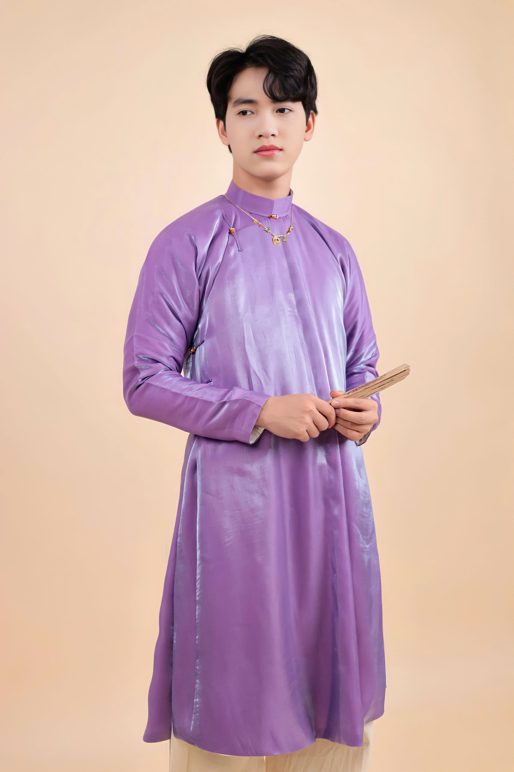 Áo dài Ngũ thân Lụa Cotton