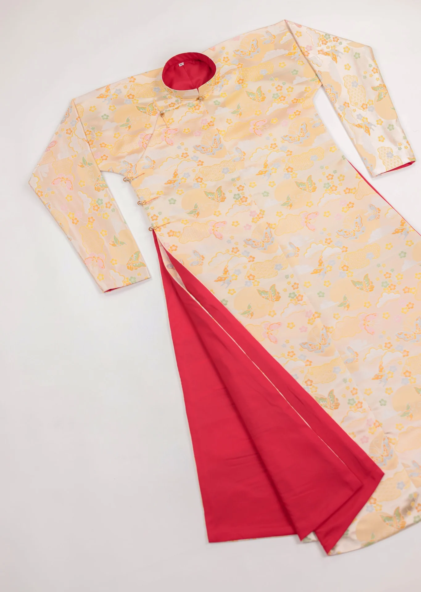 Áo dài ngũ thân Gấm Hồ Điệp