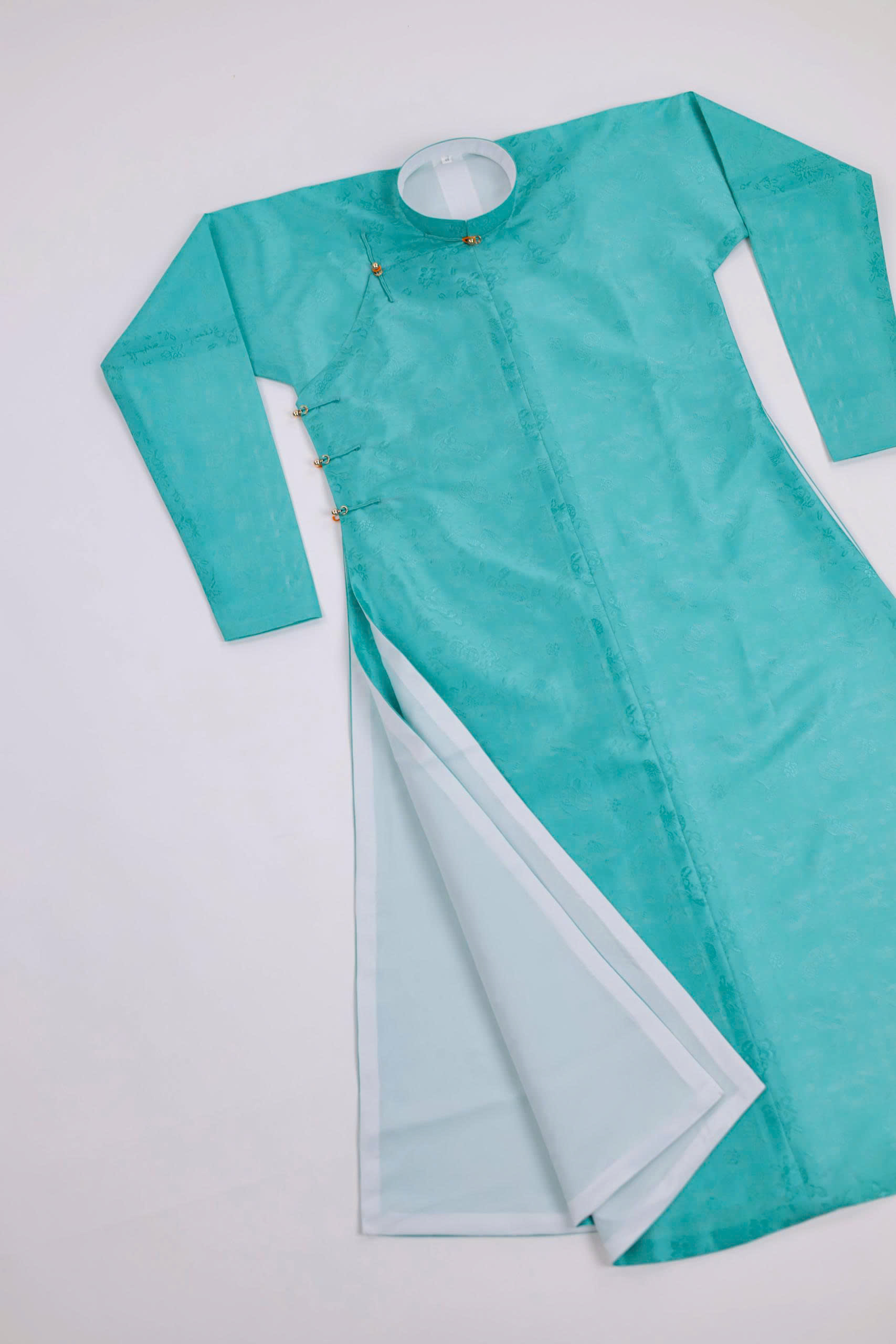 Áo dài Ngũ thân Sa Hàn Quốc