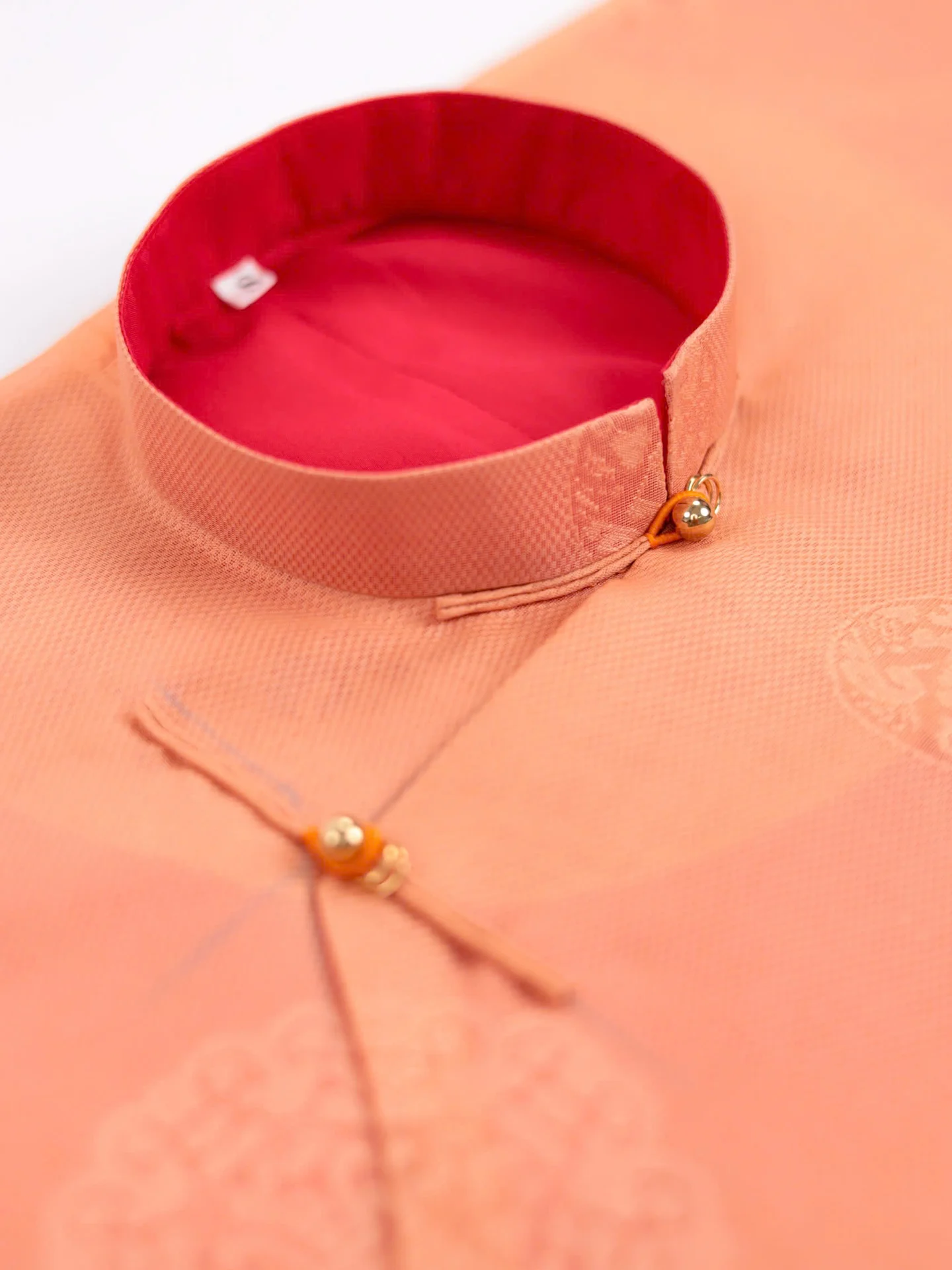 Áo dài ngũ thân Sa Hàn Chữ Thọ