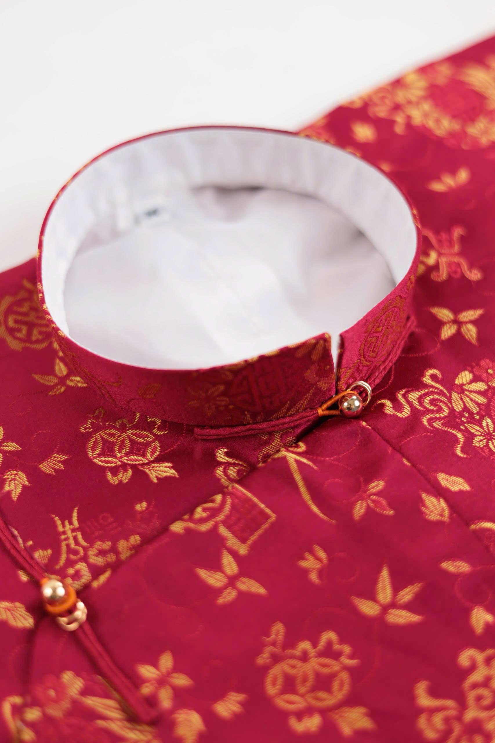 Áo dài Ngũ thân Gấm Hàn Quốc