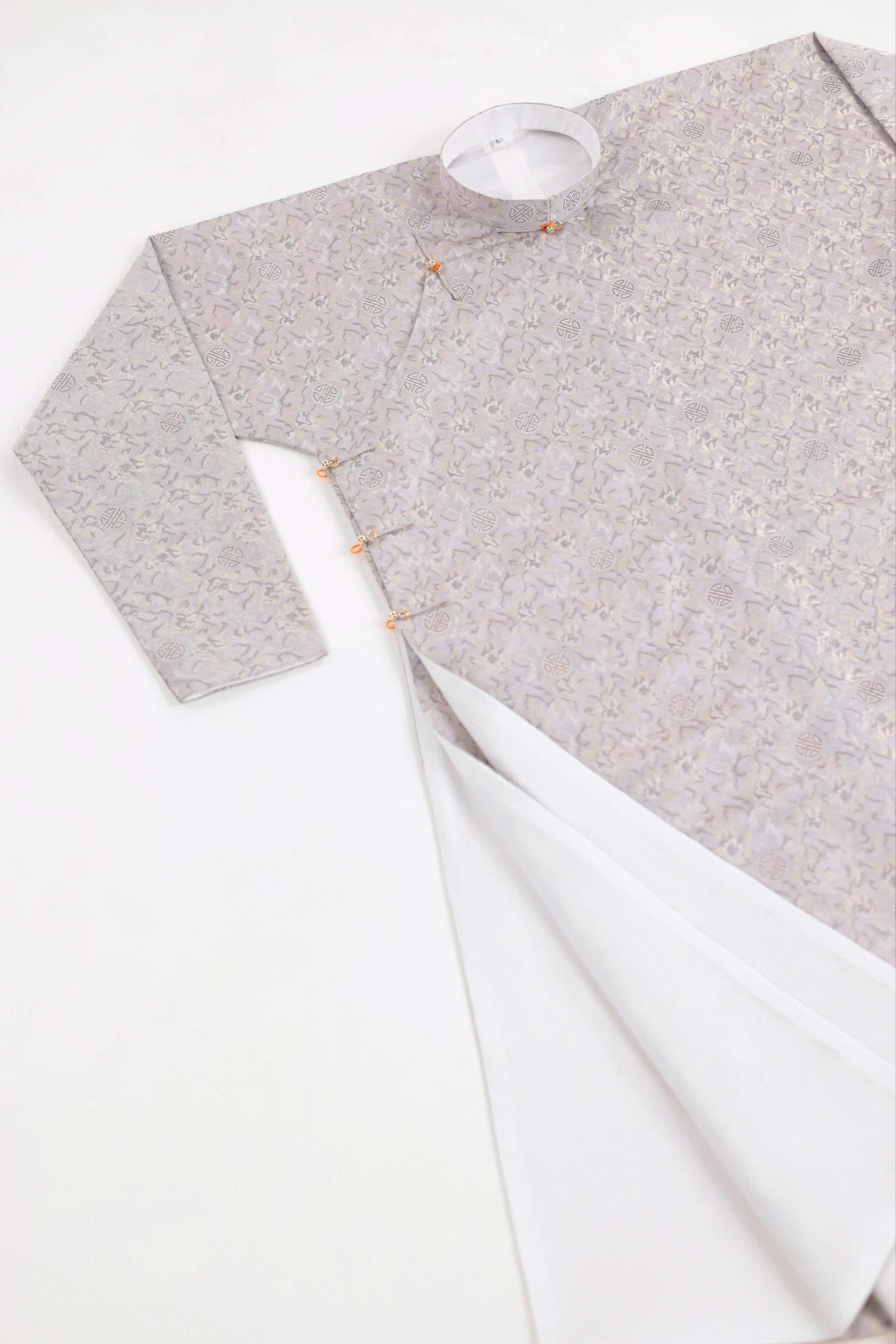 Áo dài Ngũ thân Gấm Hàn Quốc