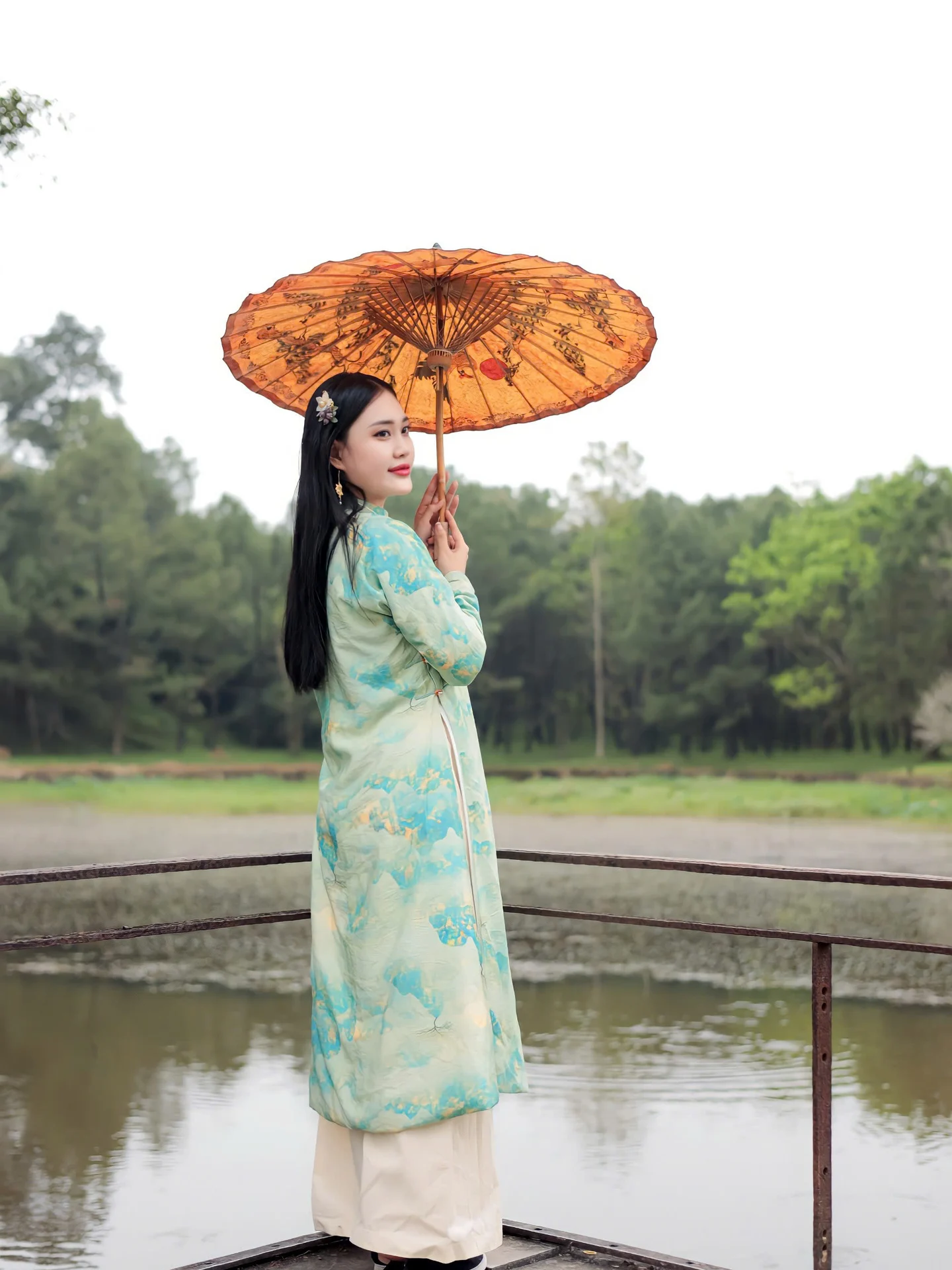 Áo dài ngũ thân Tencel