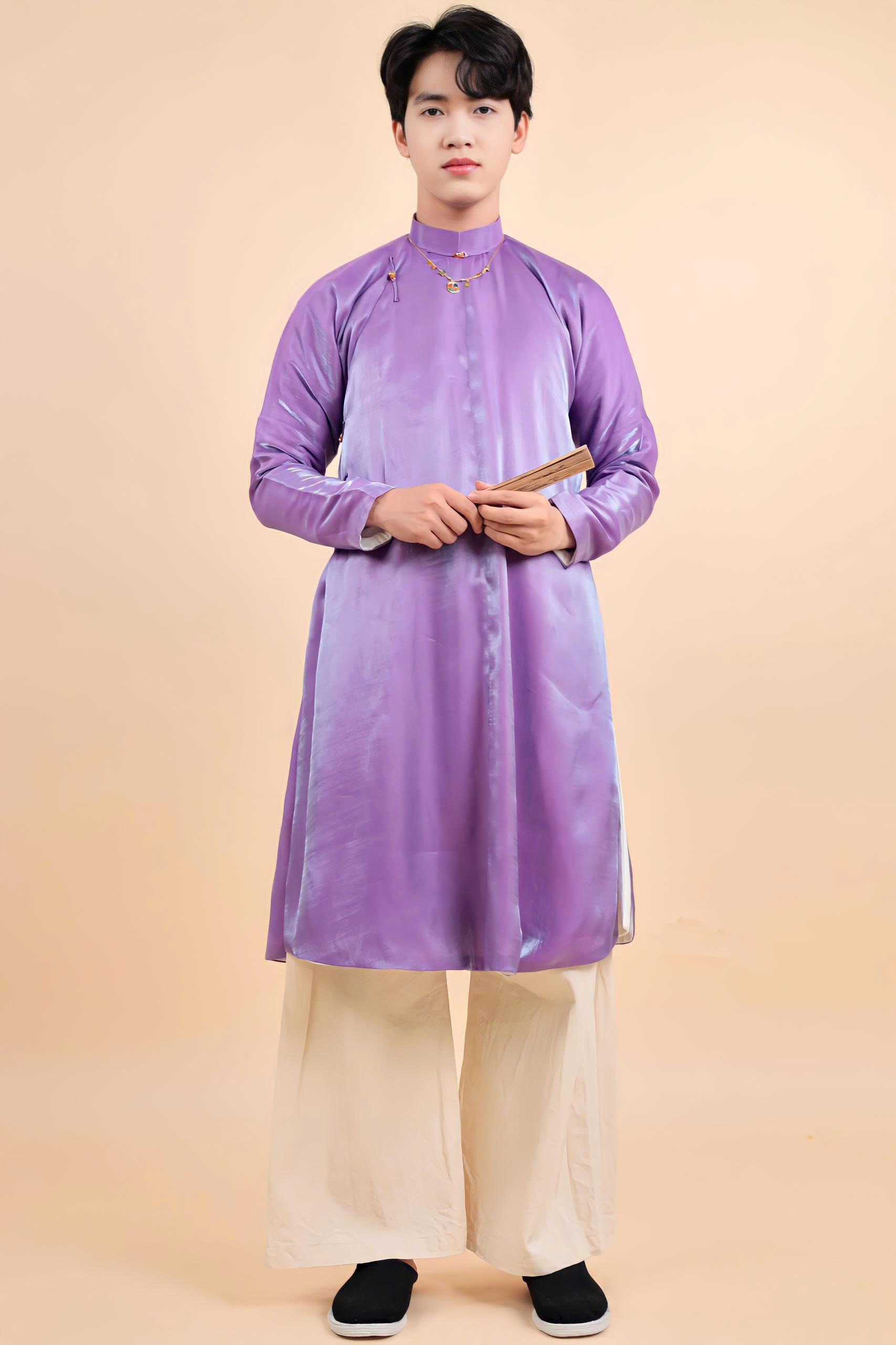 Áo dài Ngũ thân Lụa Cotton