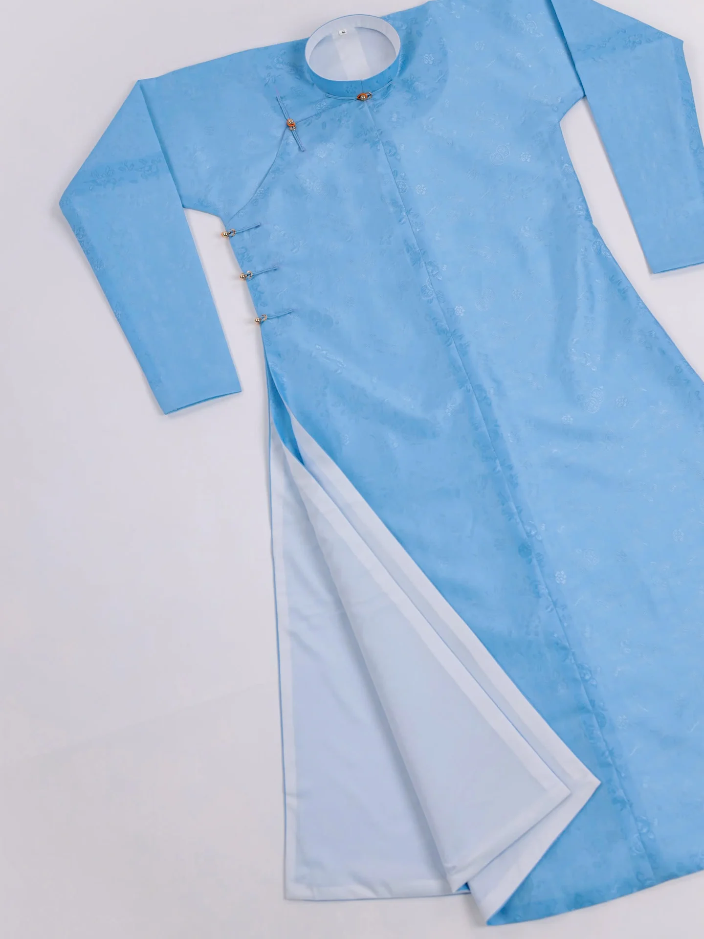 Áo dài ngũ thân Sa Hàn Quốc