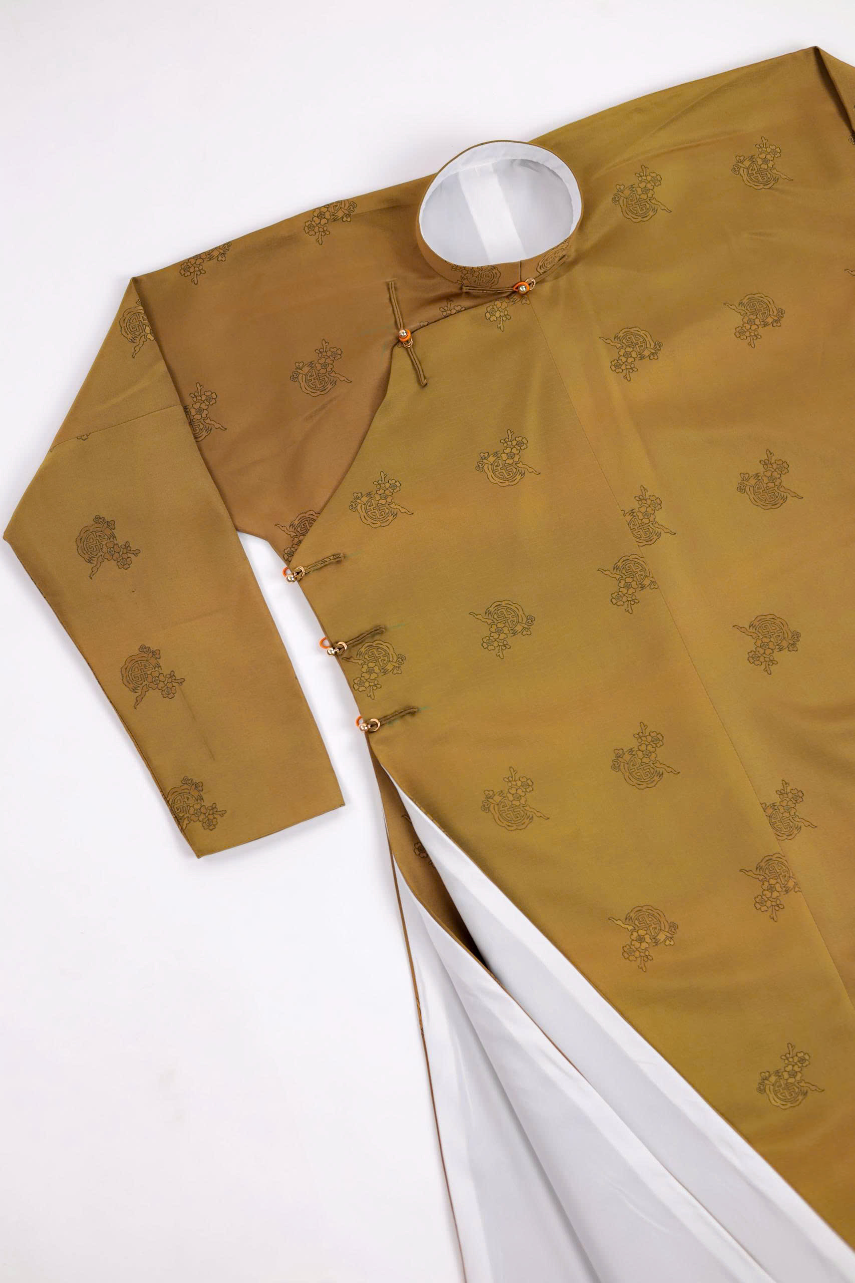 Áo dài Ngũ thân Lụa Hàn Quốc