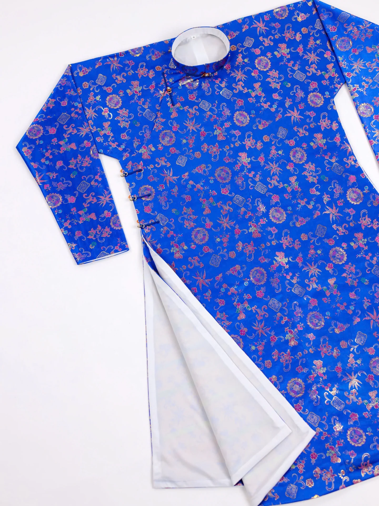 Áo dài ngũ thân Gấm Hàn quốc