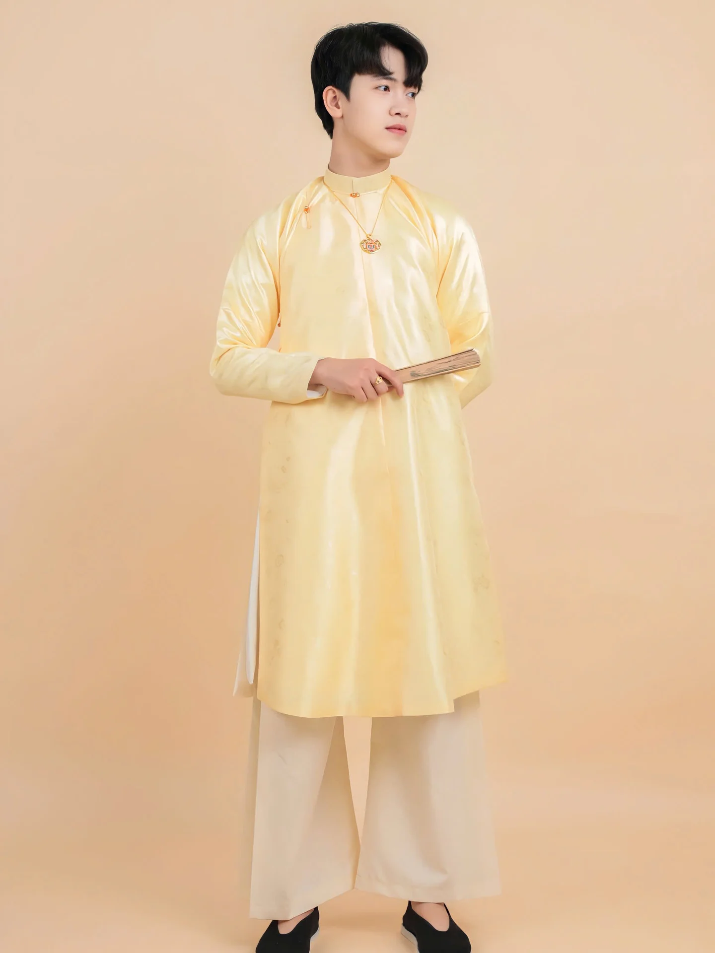 Áo dài ngũ thân Sa Hàn Quốc