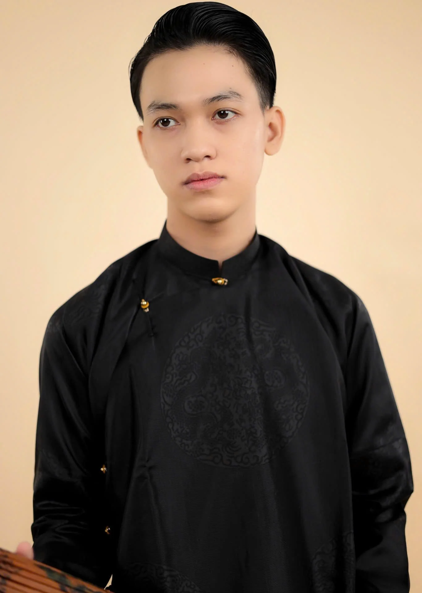 Áo dài ngũ thân Tơ tằm Ổ Rồng